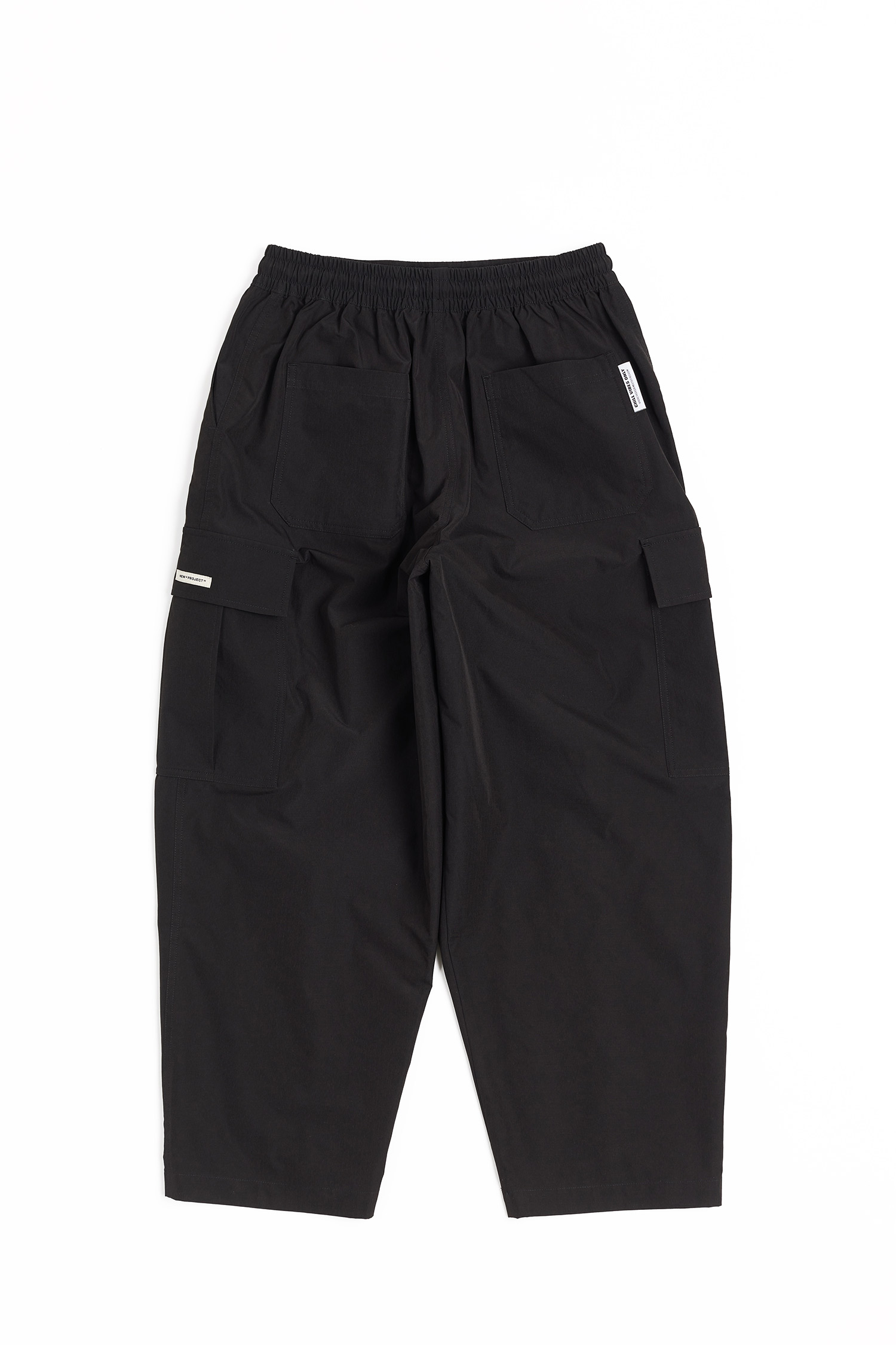 Life8 口袋打褶 寬繭形長褲