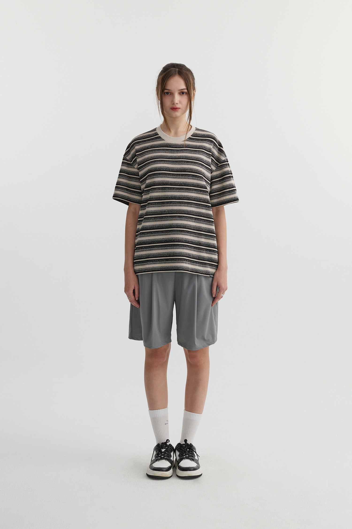 Life8 基礎打褶 冰感短褲