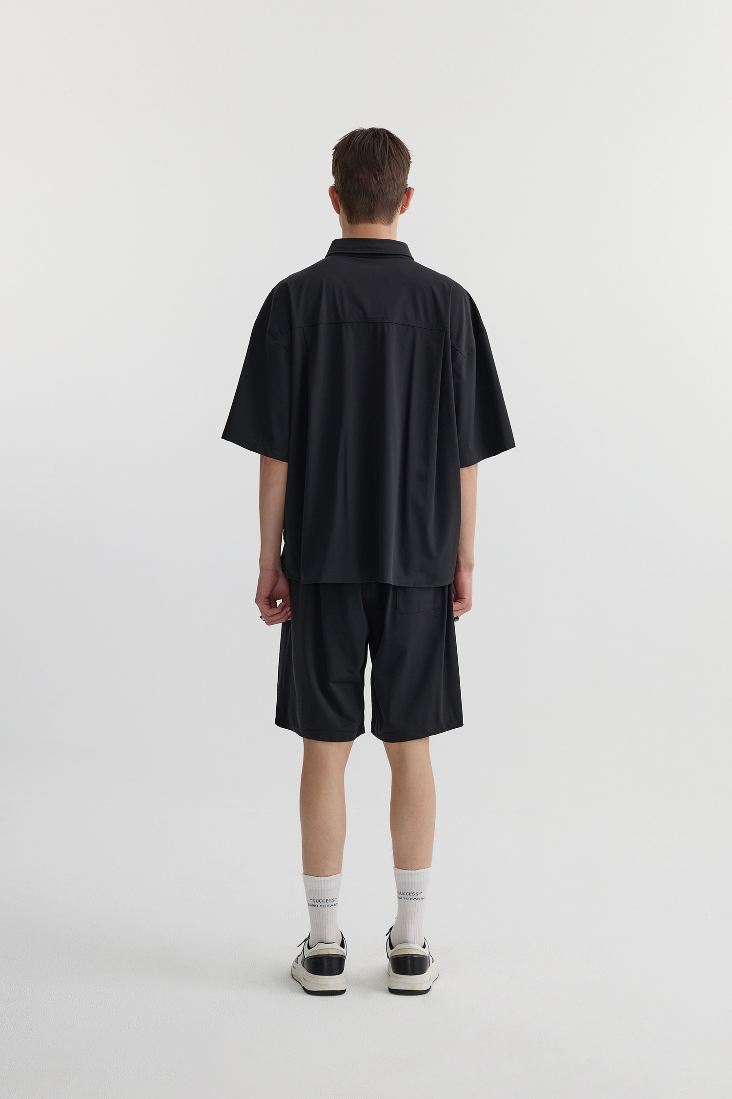 Life8 基礎打褶 冰感短褲