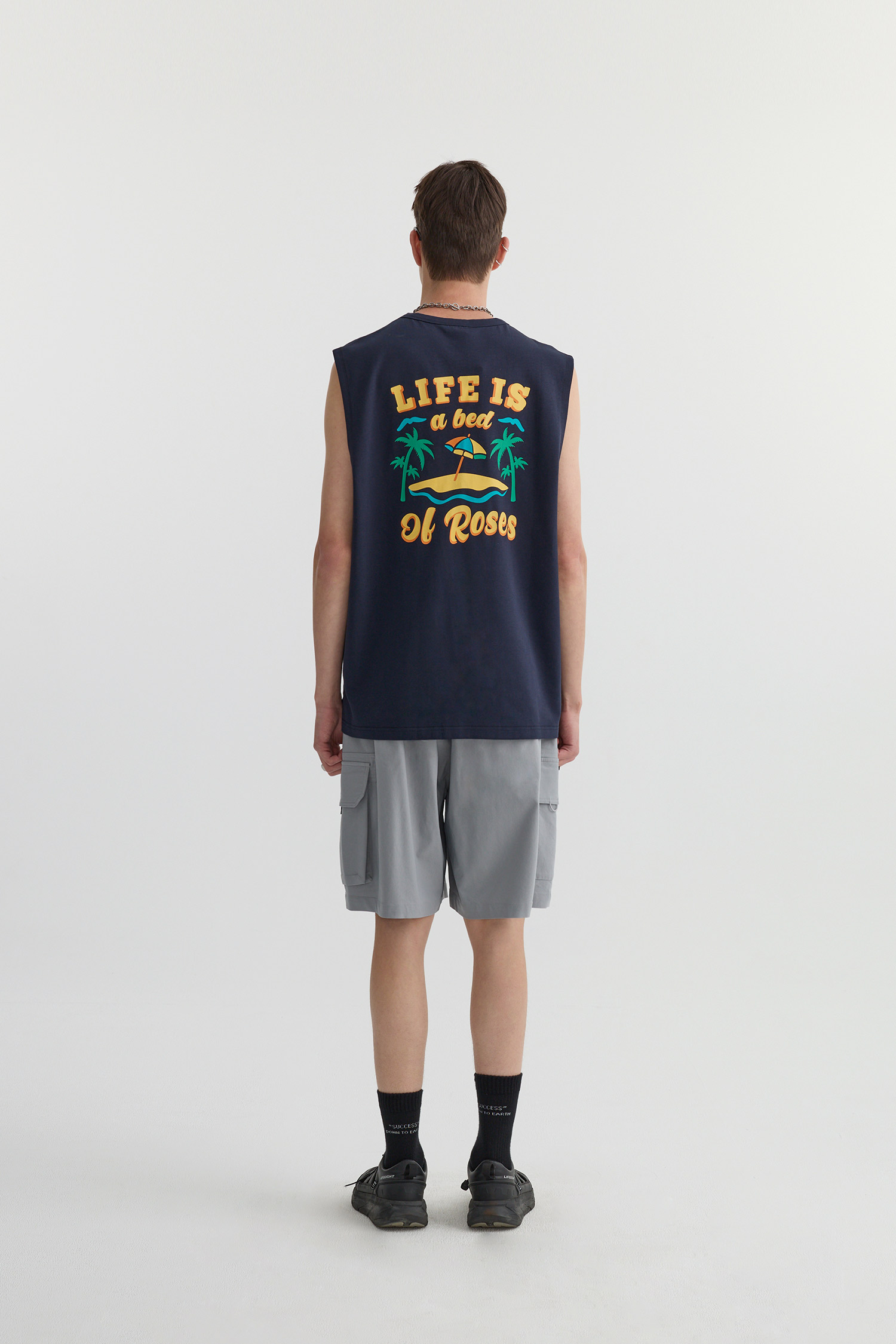 Life8 立體口袋 工裝短褲(寬版)