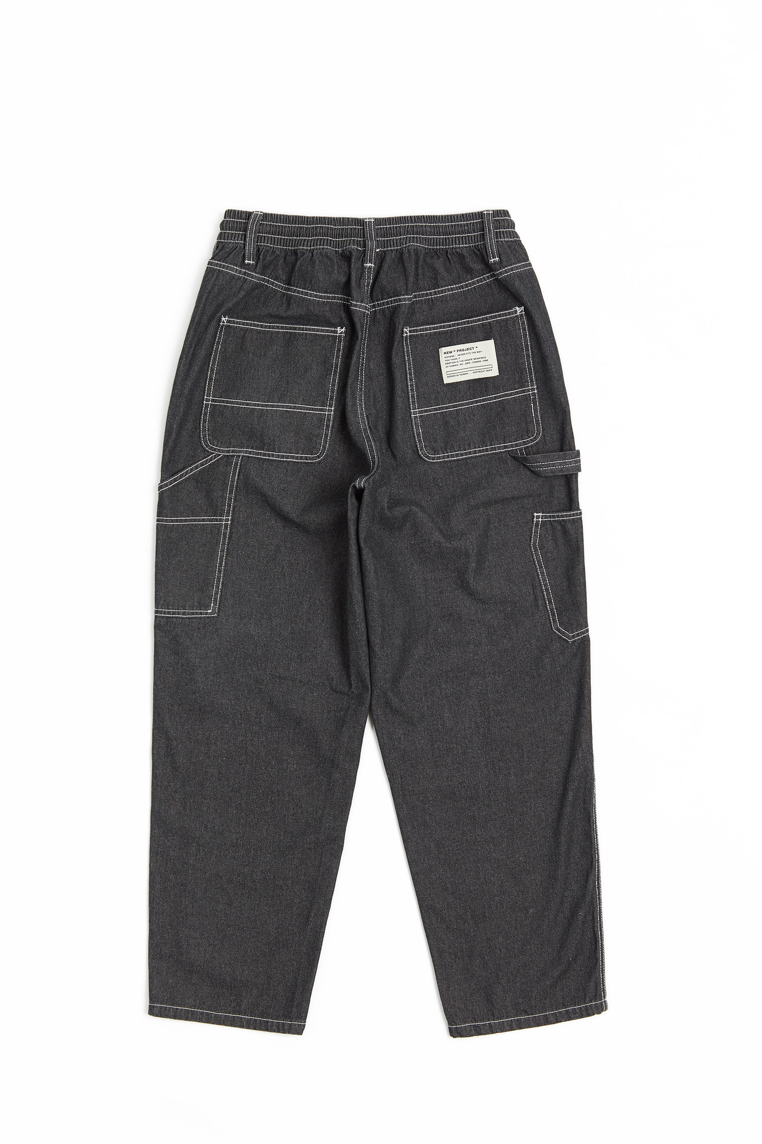 Life8 水洗牛仔 畫家錐形長褲