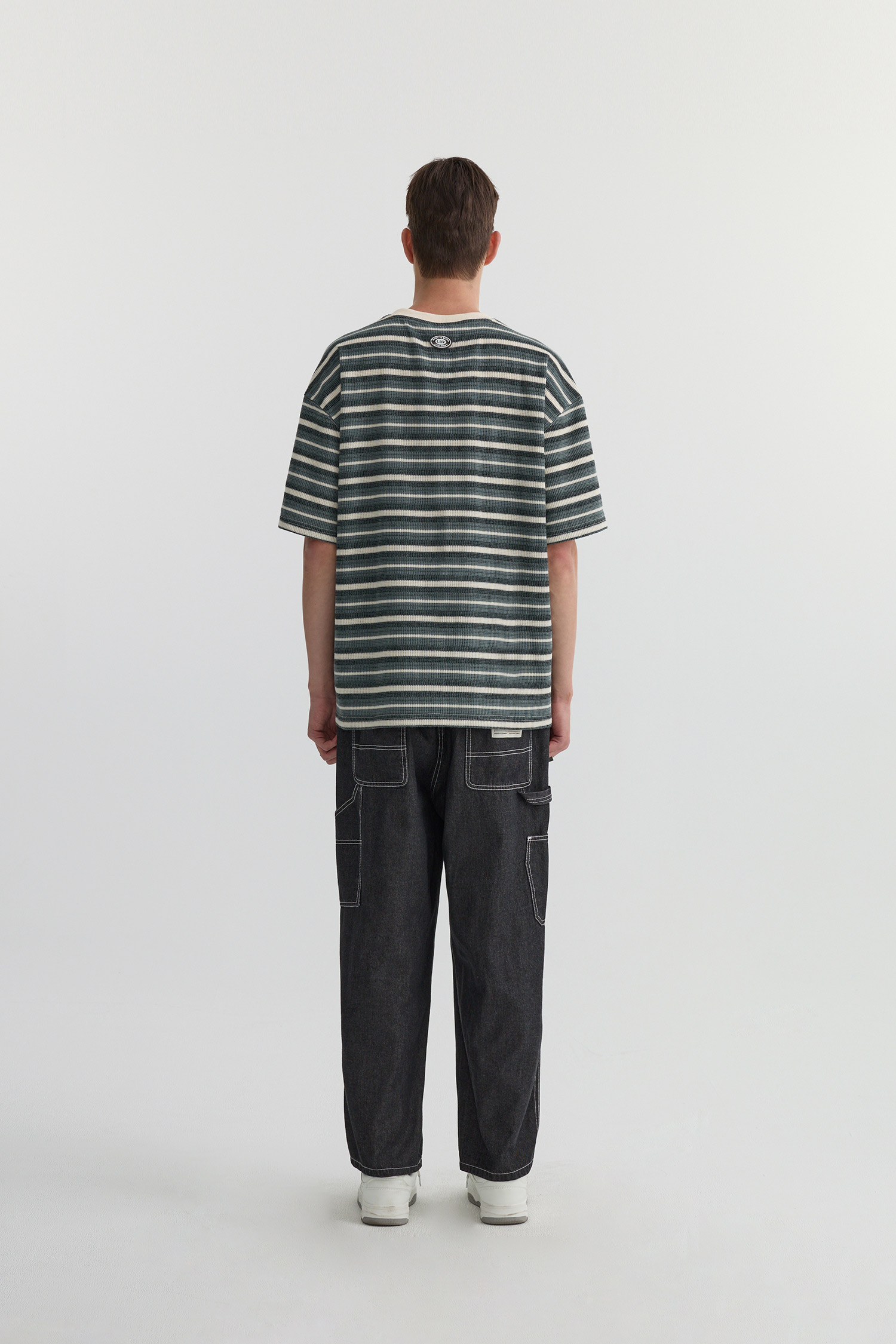 Life8 水洗牛仔 畫家錐形長褲