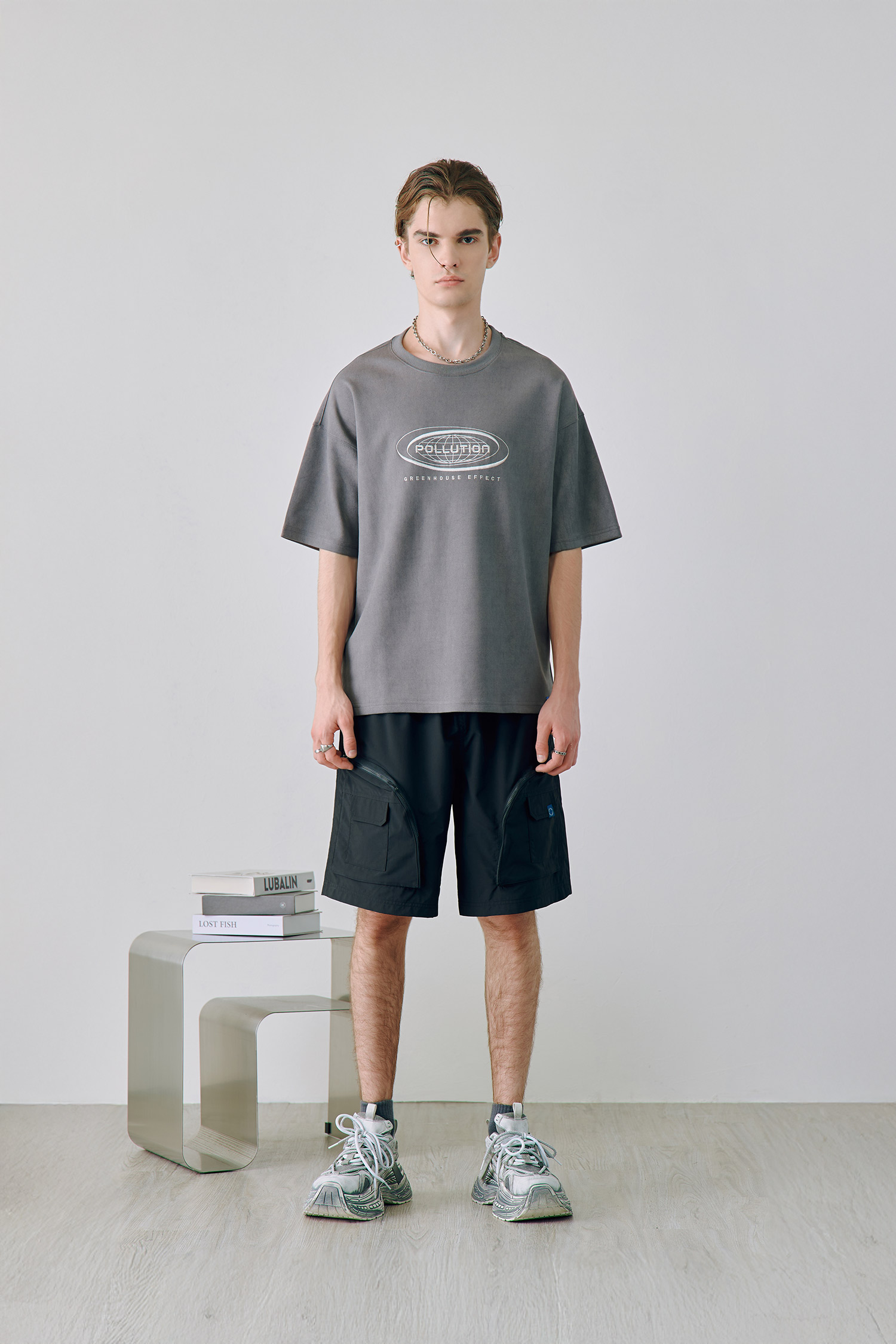 韓系 立體大口袋 短褲