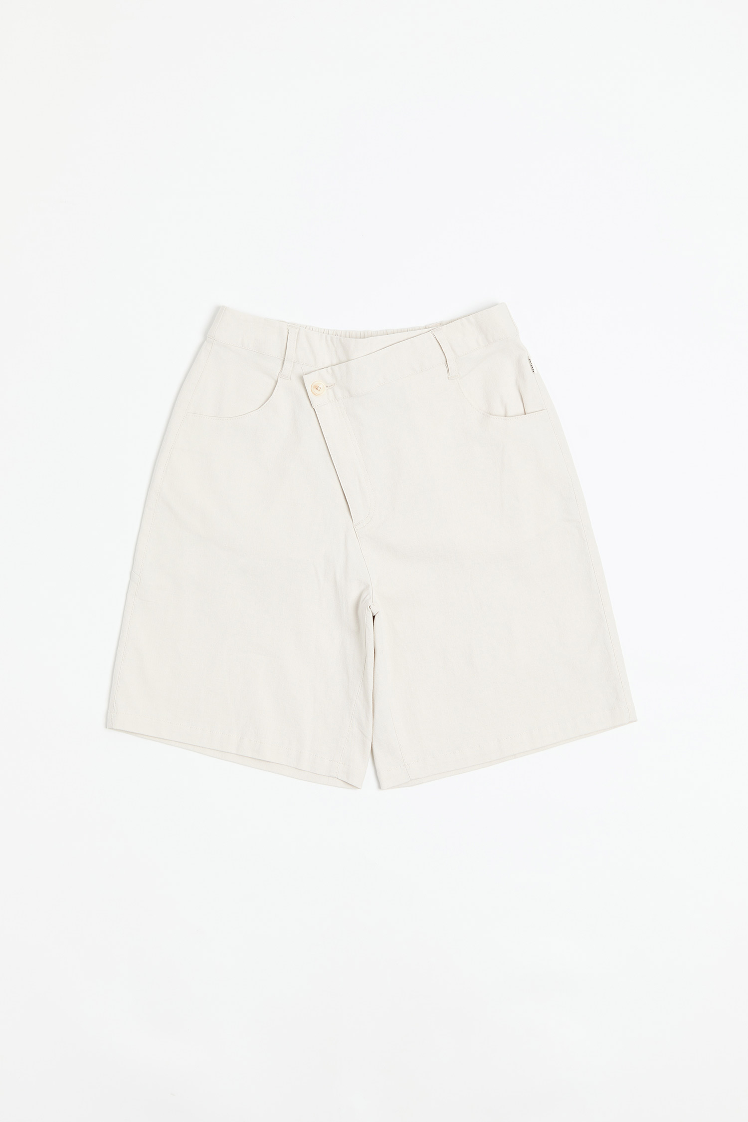 不對稱設計棉質短褲