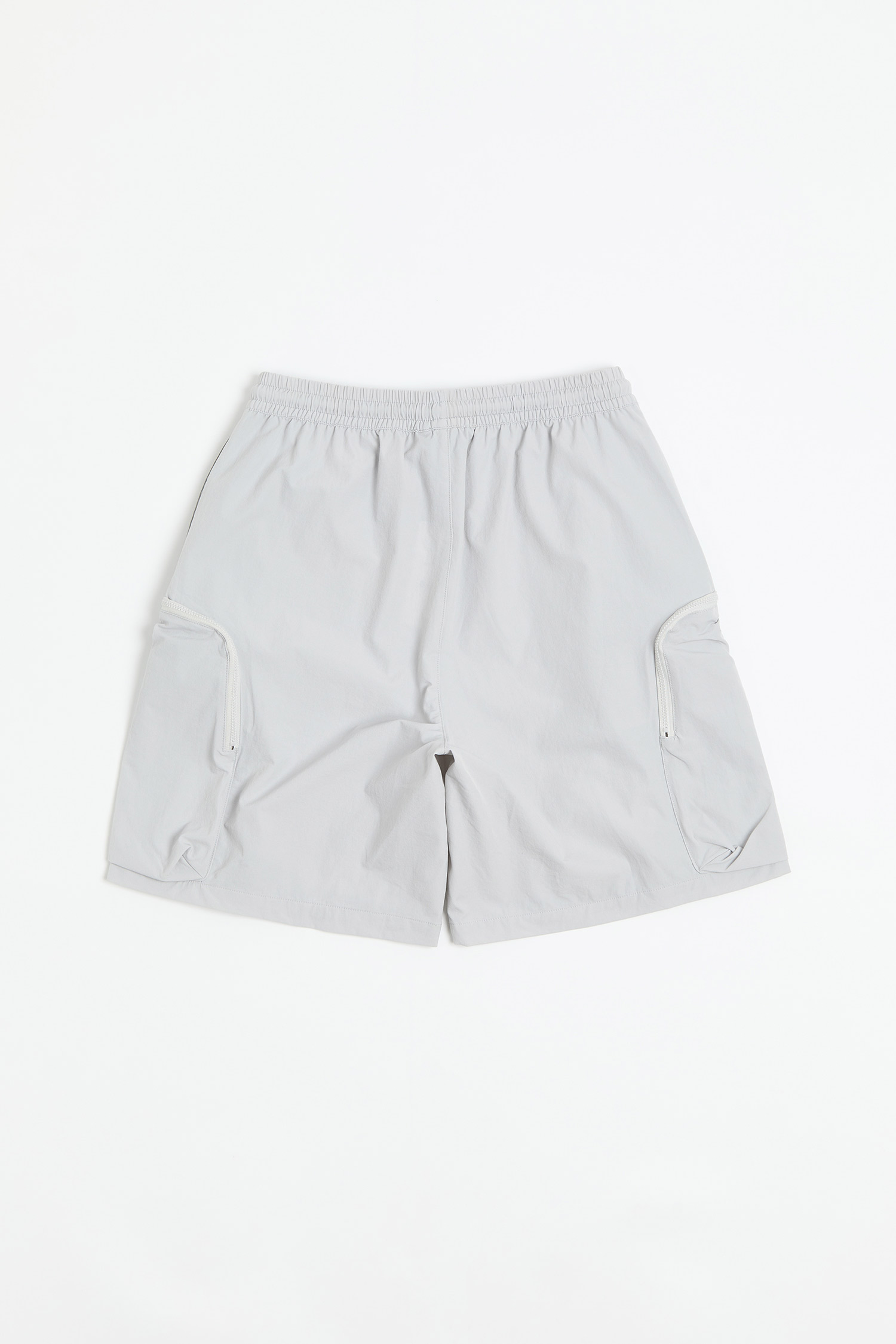 立體雙袋 拚色造型短褲