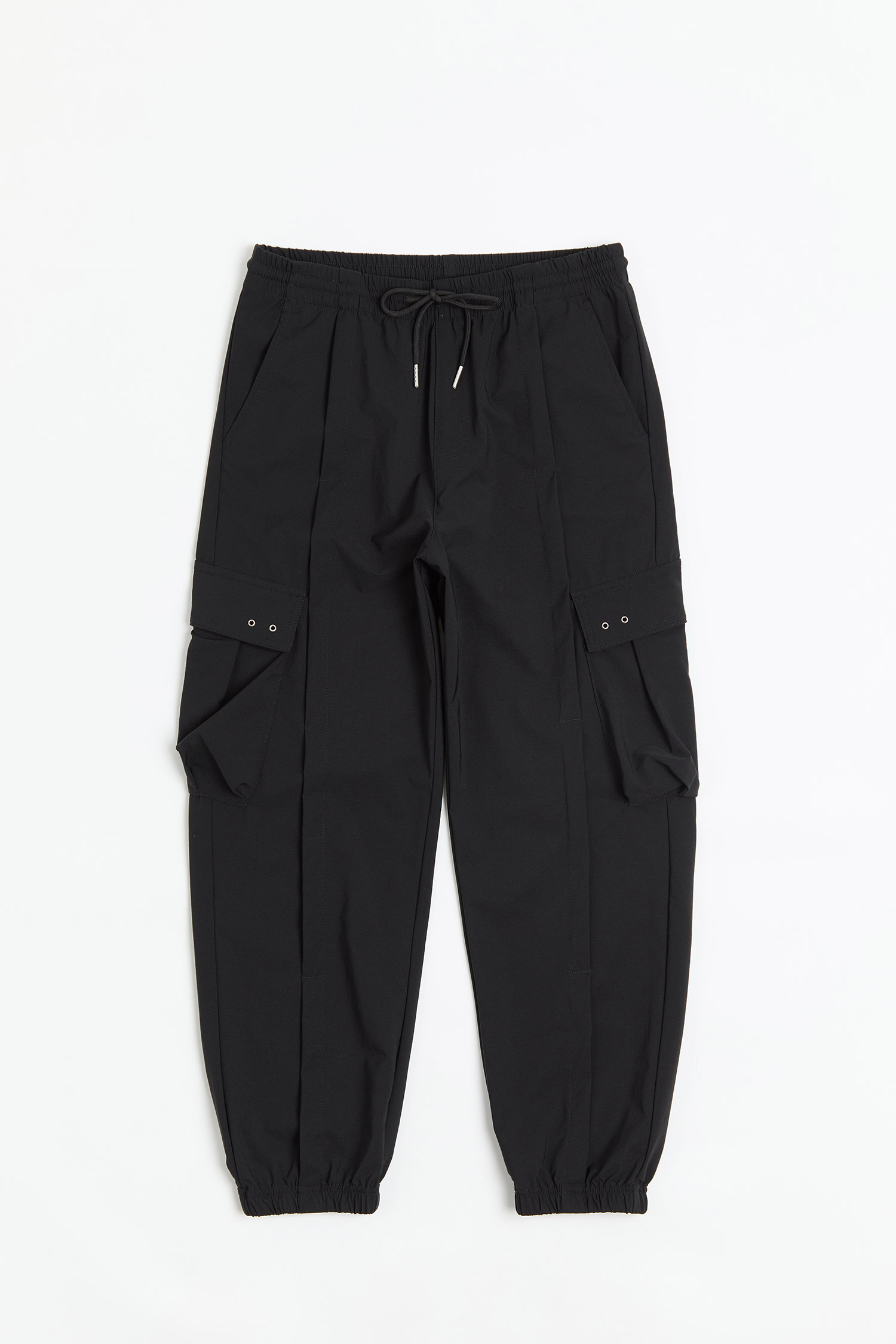 打摺立體口袋 縮口長褲