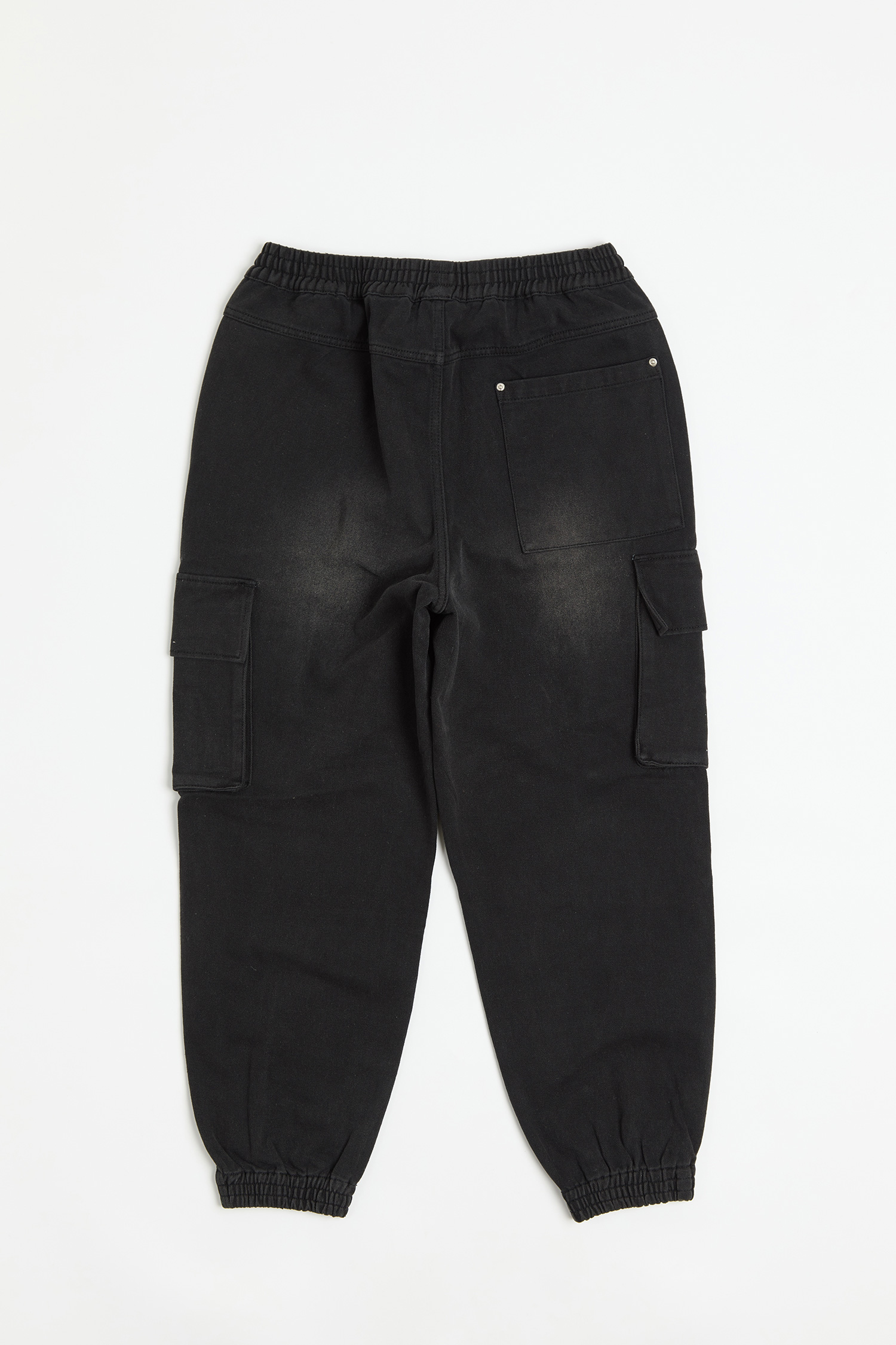 工裝刷色 牛仔縮口長褲