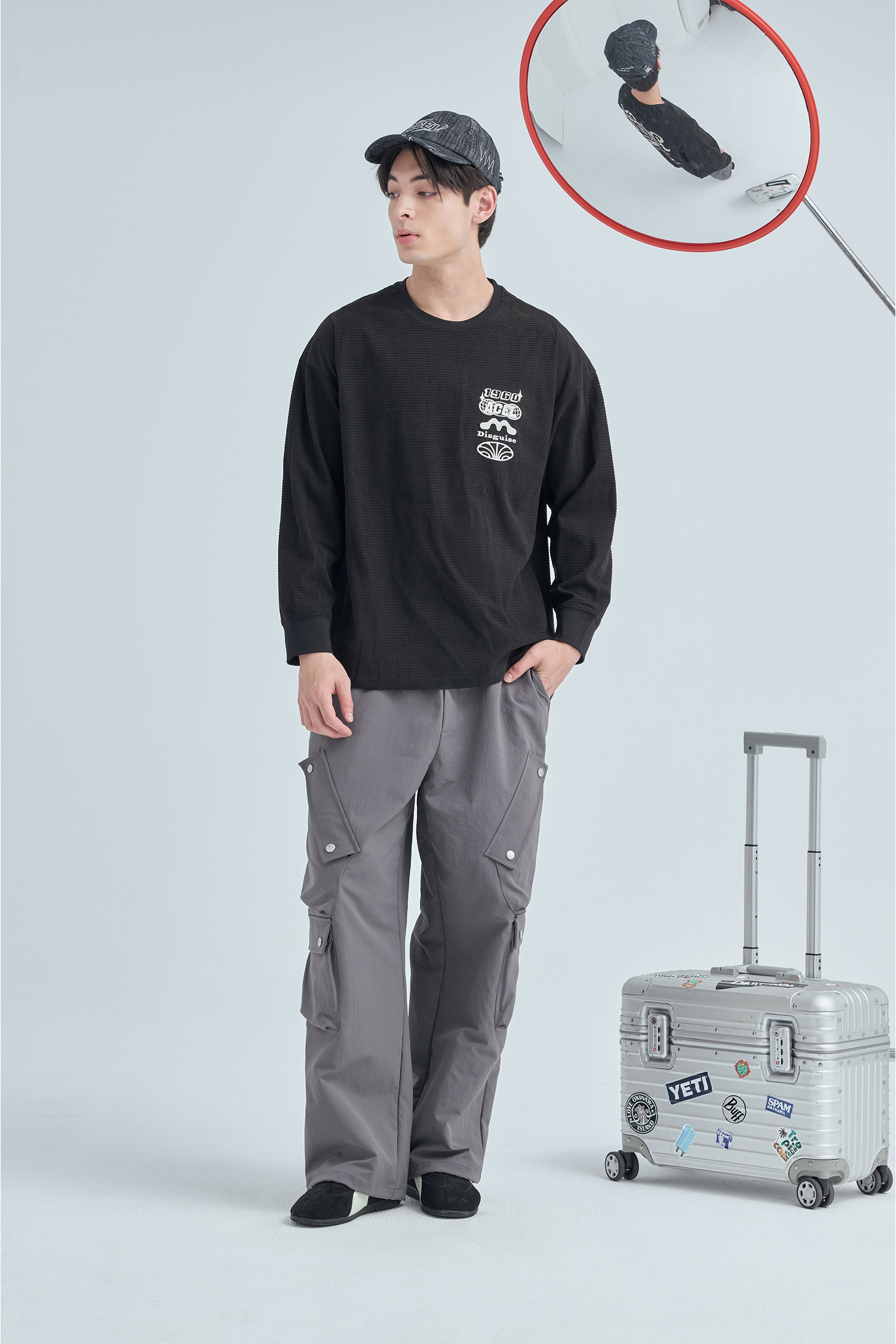 多口袋 抽繩工裝長褲