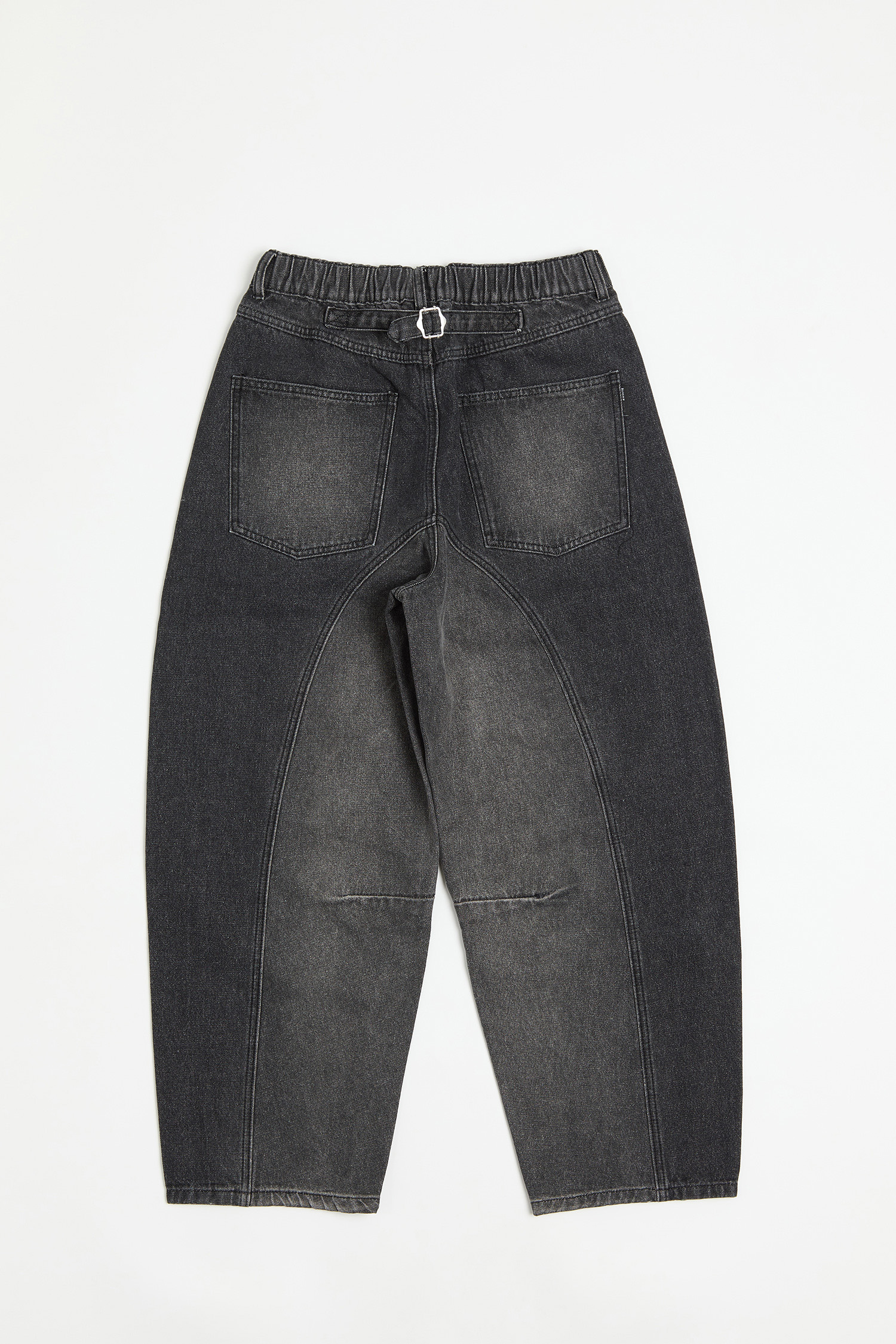 雙色設計 拼接牛仔長褲