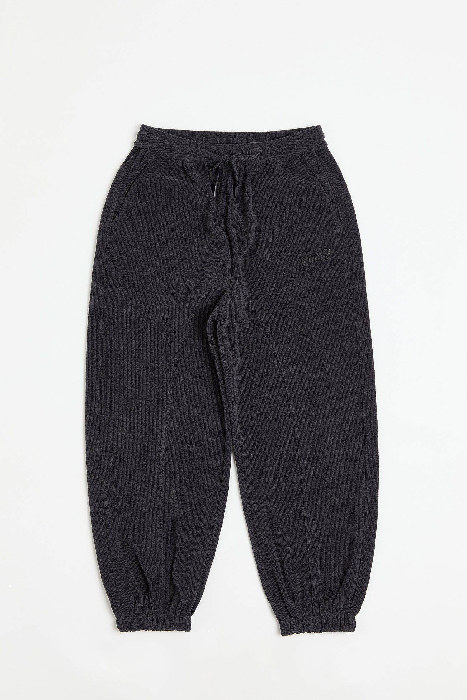 厚磅條絨 經典縮口長褲