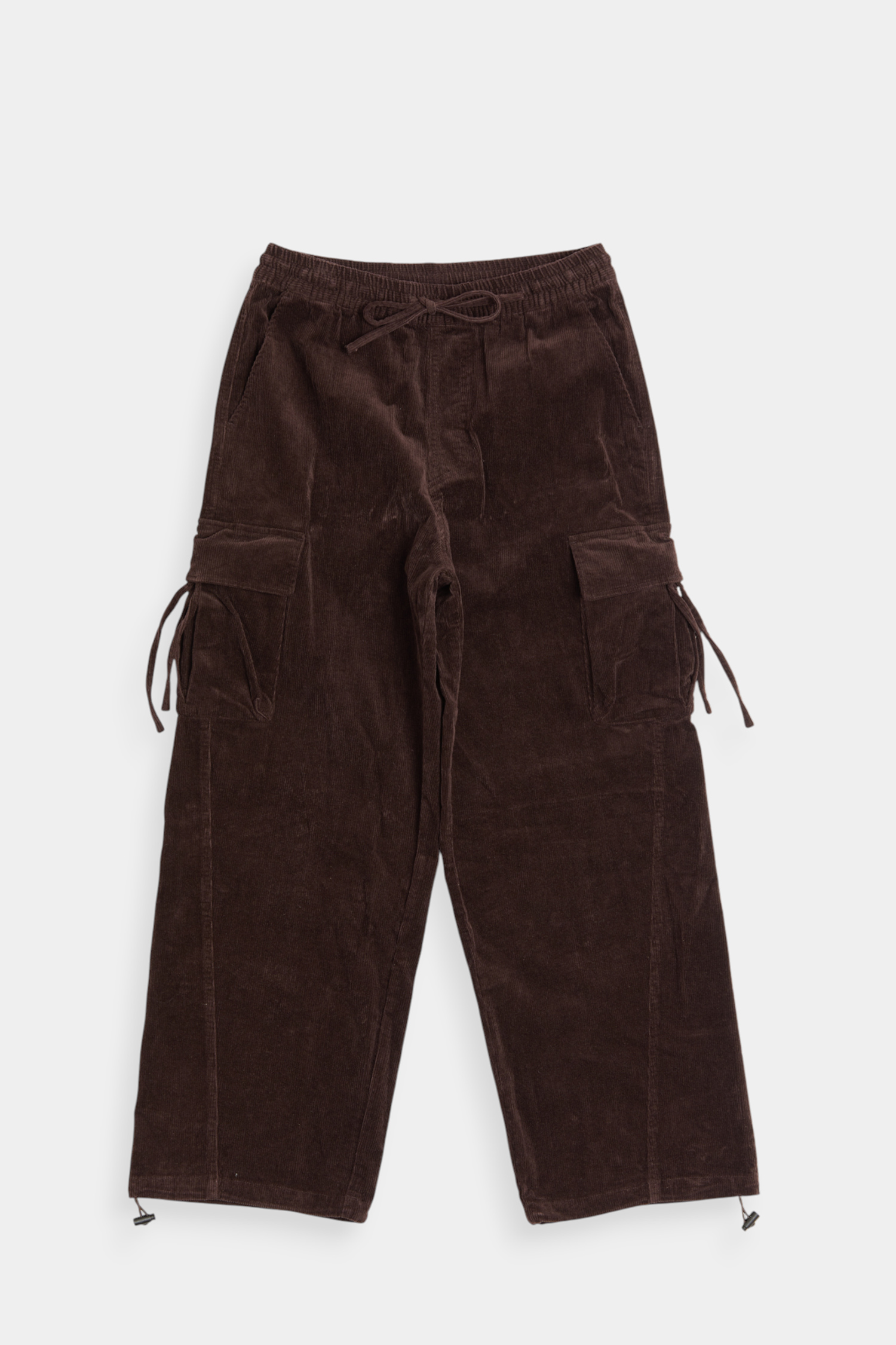 立體解構 厚磅條絨直筒長褲