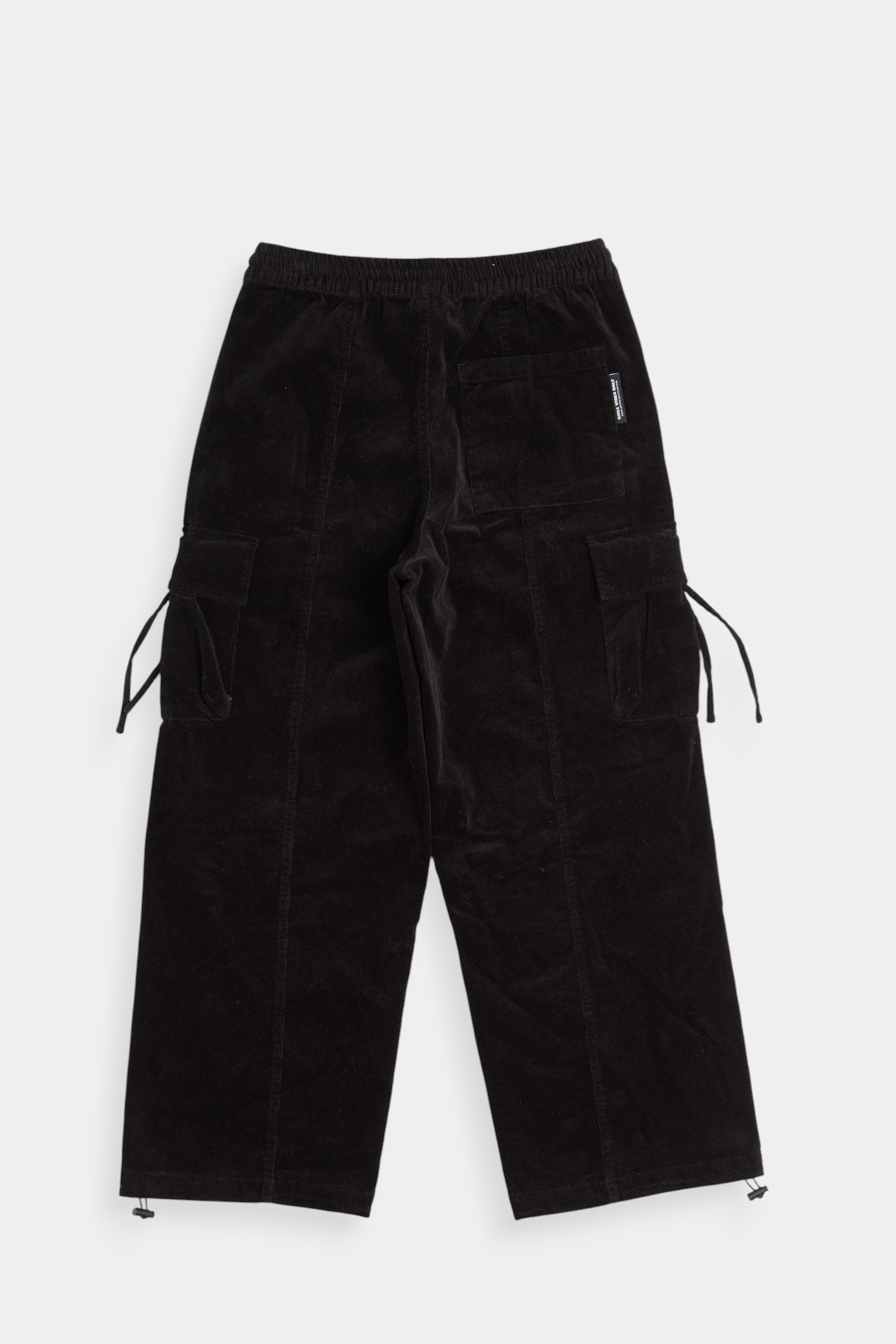 立體解構 厚磅條絨直筒長褲