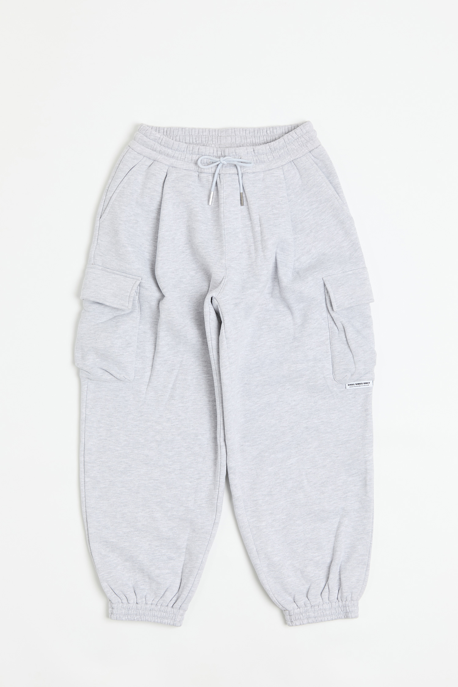 立體口袋 刷毛縮口長褲