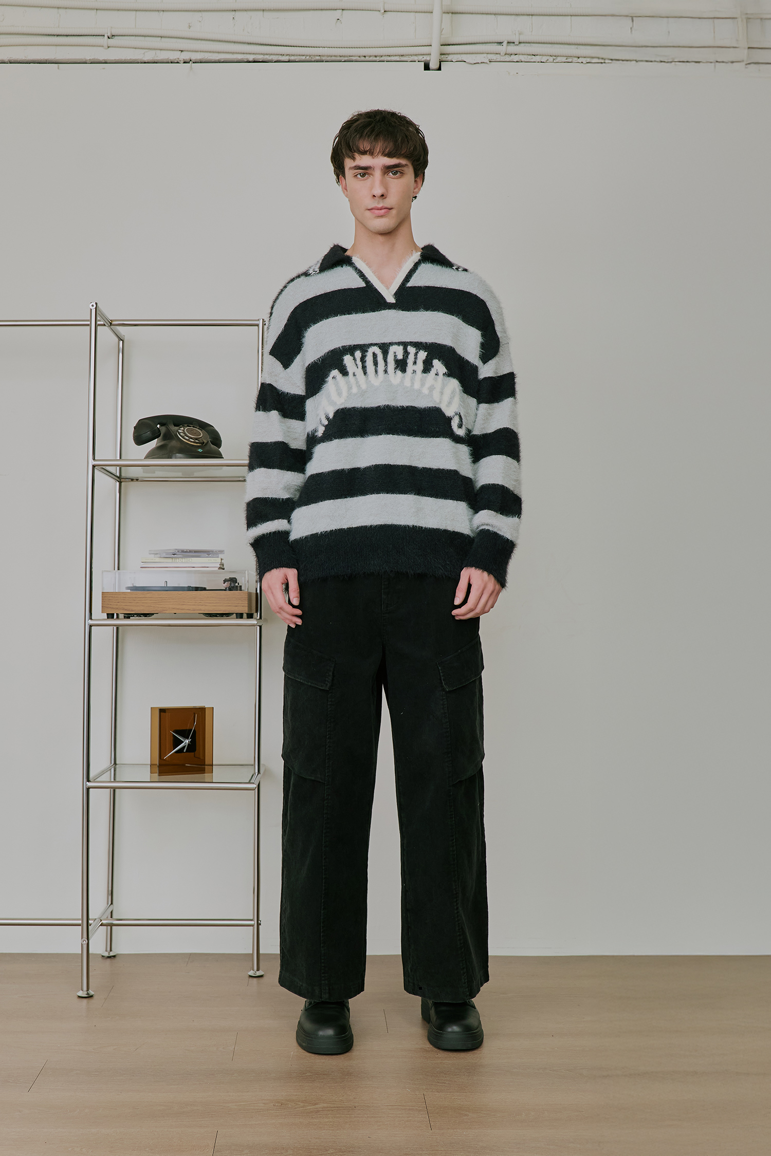 仿舊燈心絨 工裝長褲