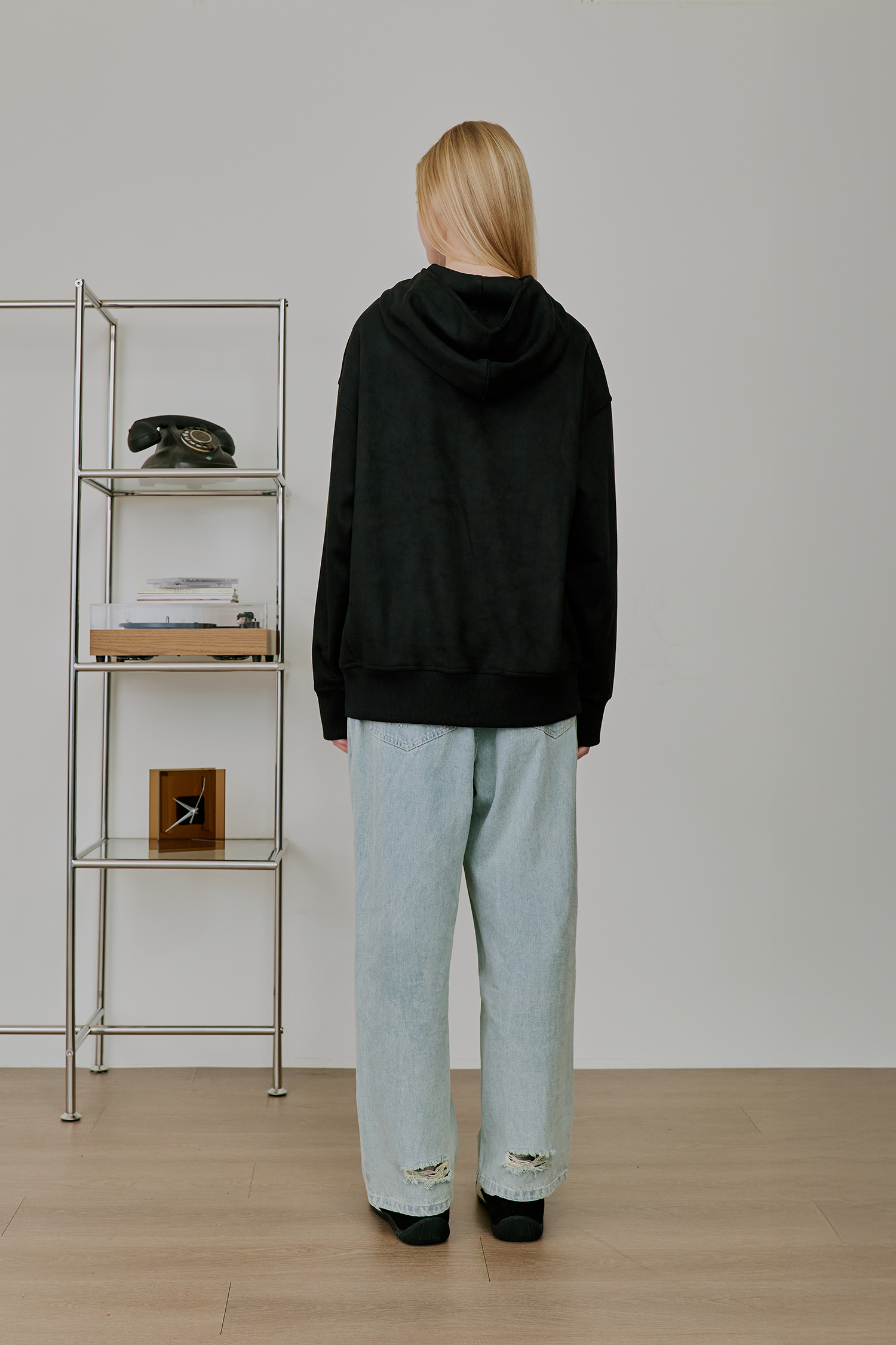 淺色丹寧 毛邊牛仔長褲