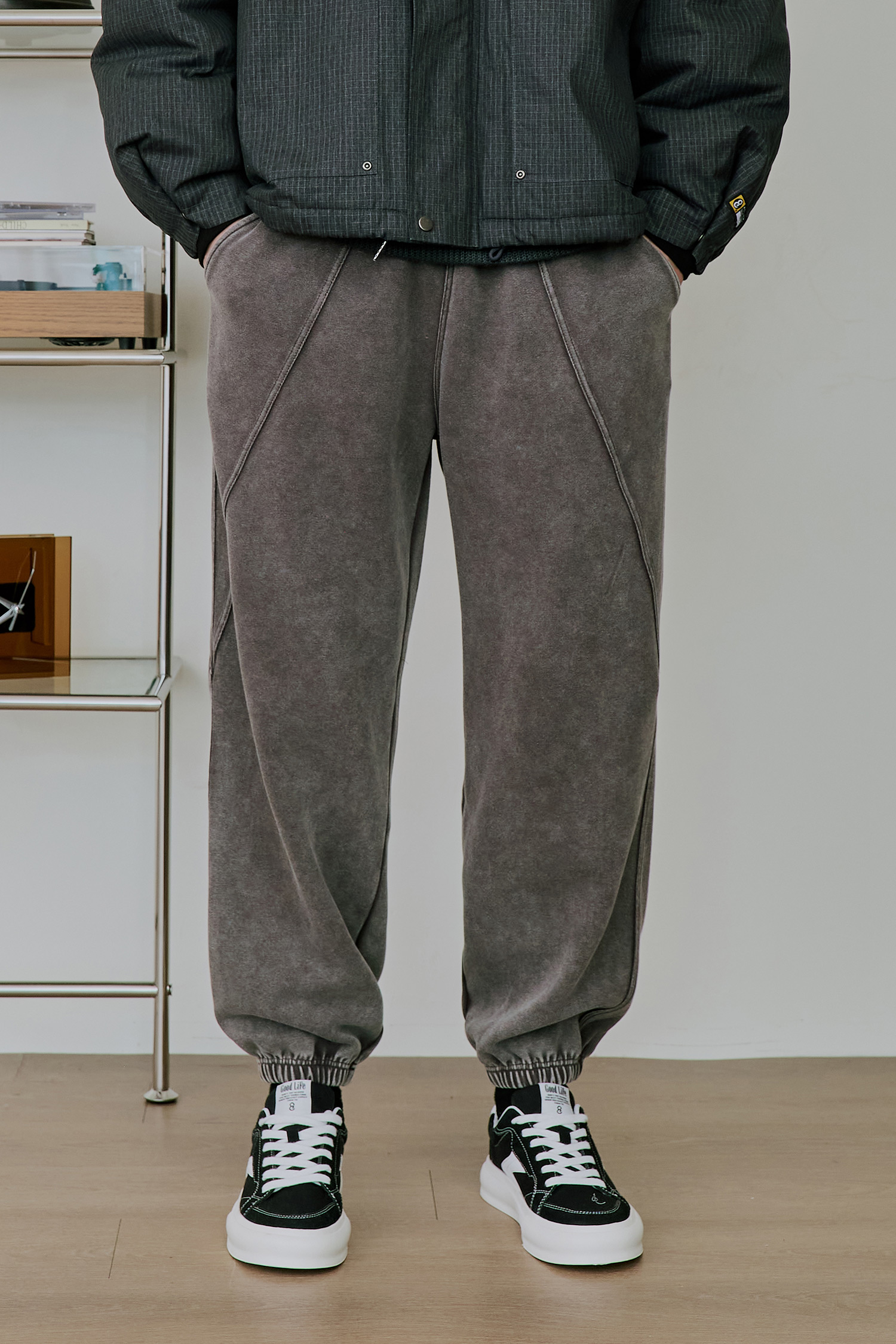 重水洗 棉柔縮口長褲