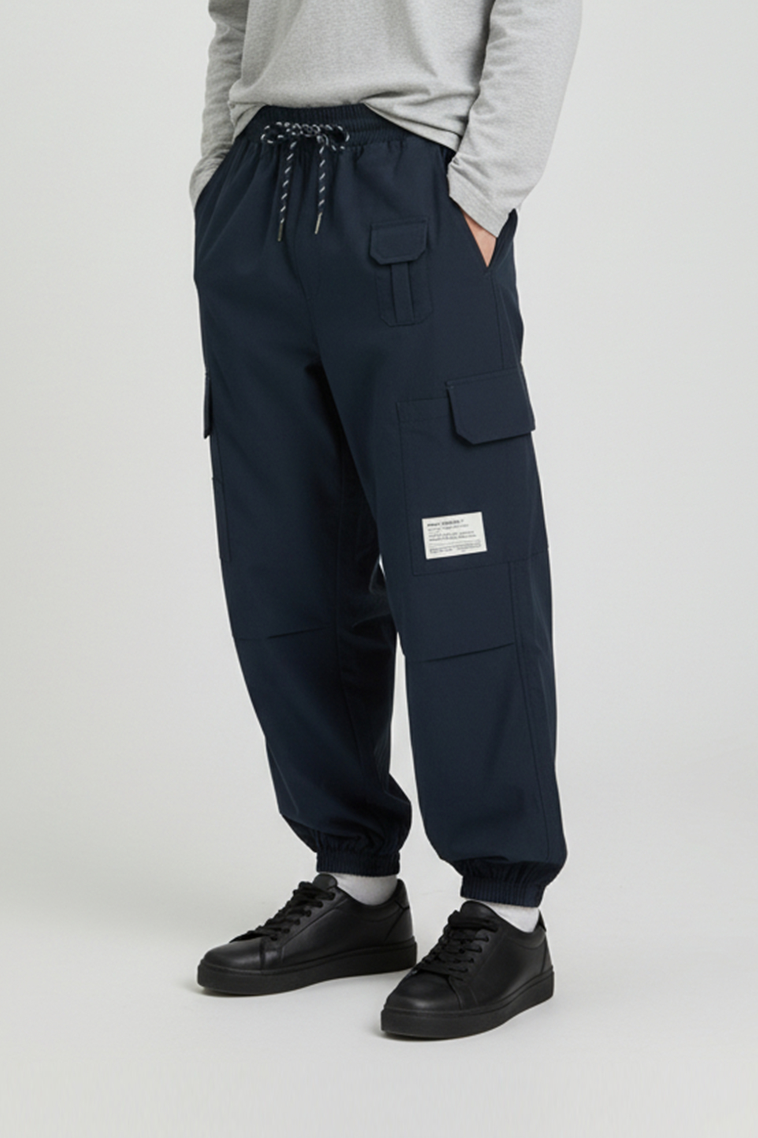 日常機能 彈力縮口長褲