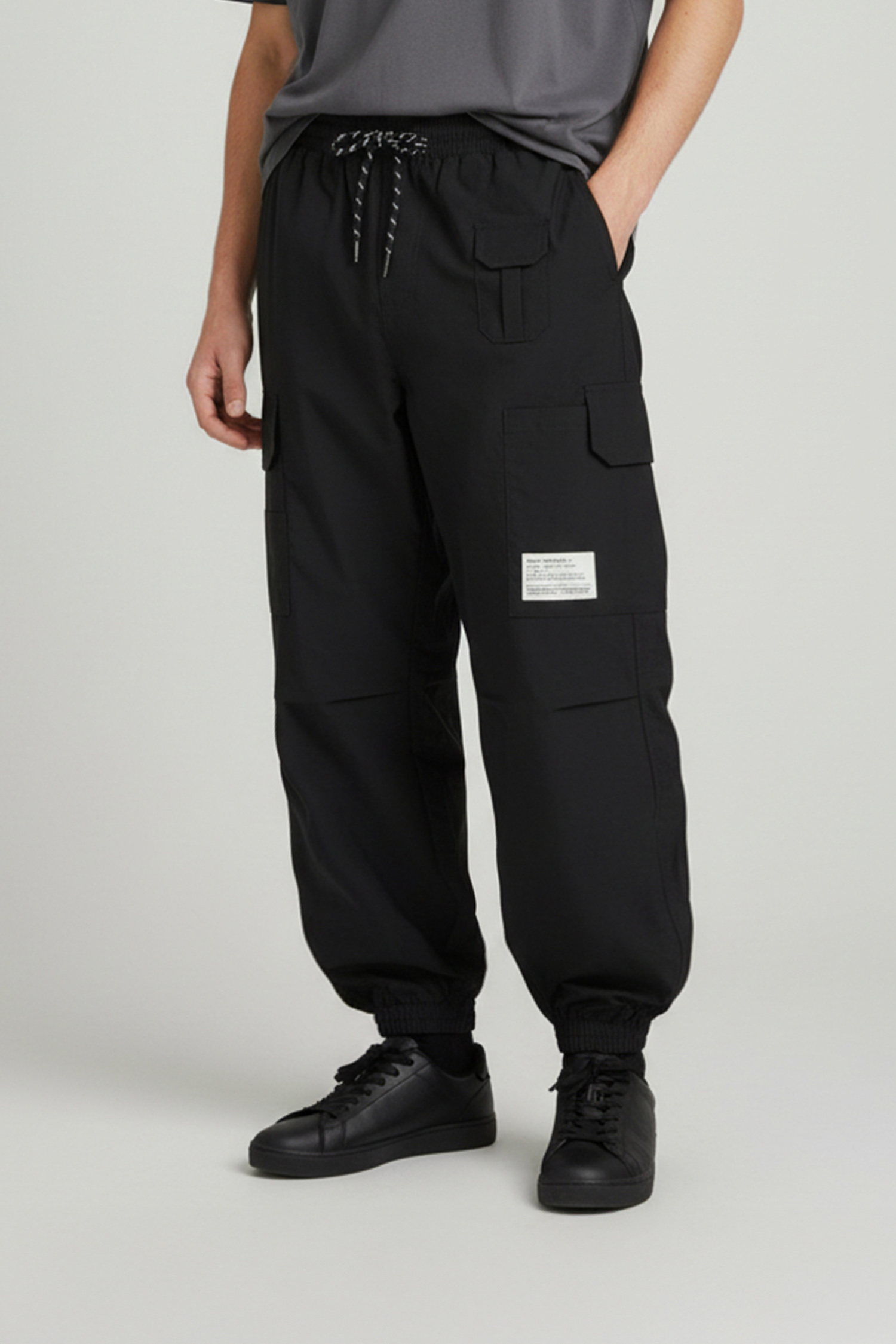 日常機能 彈力縮口長褲