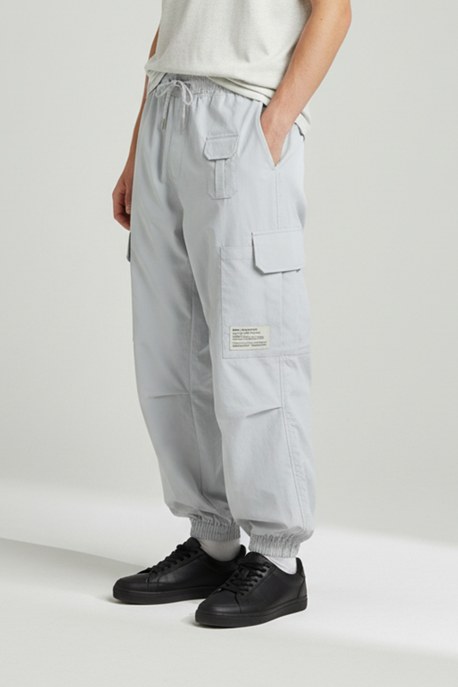 日常機能 彈力縮口長褲