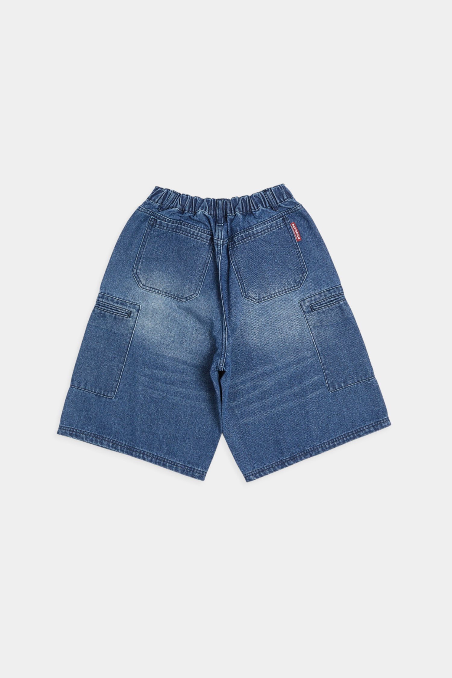 復古水洗 工裝貼袋短褲(寬版)