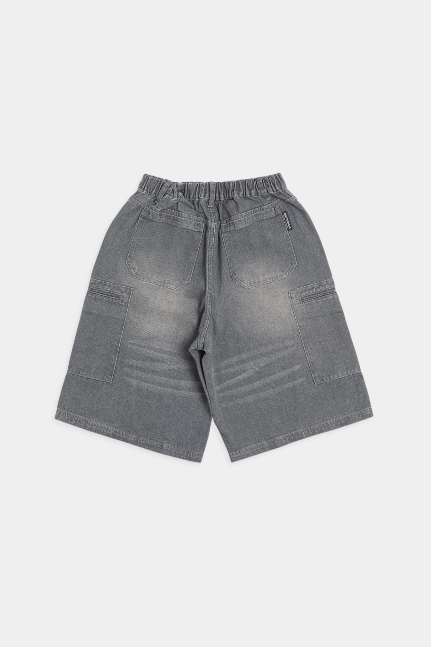 復古水洗 工裝貼袋短褲(寬版)