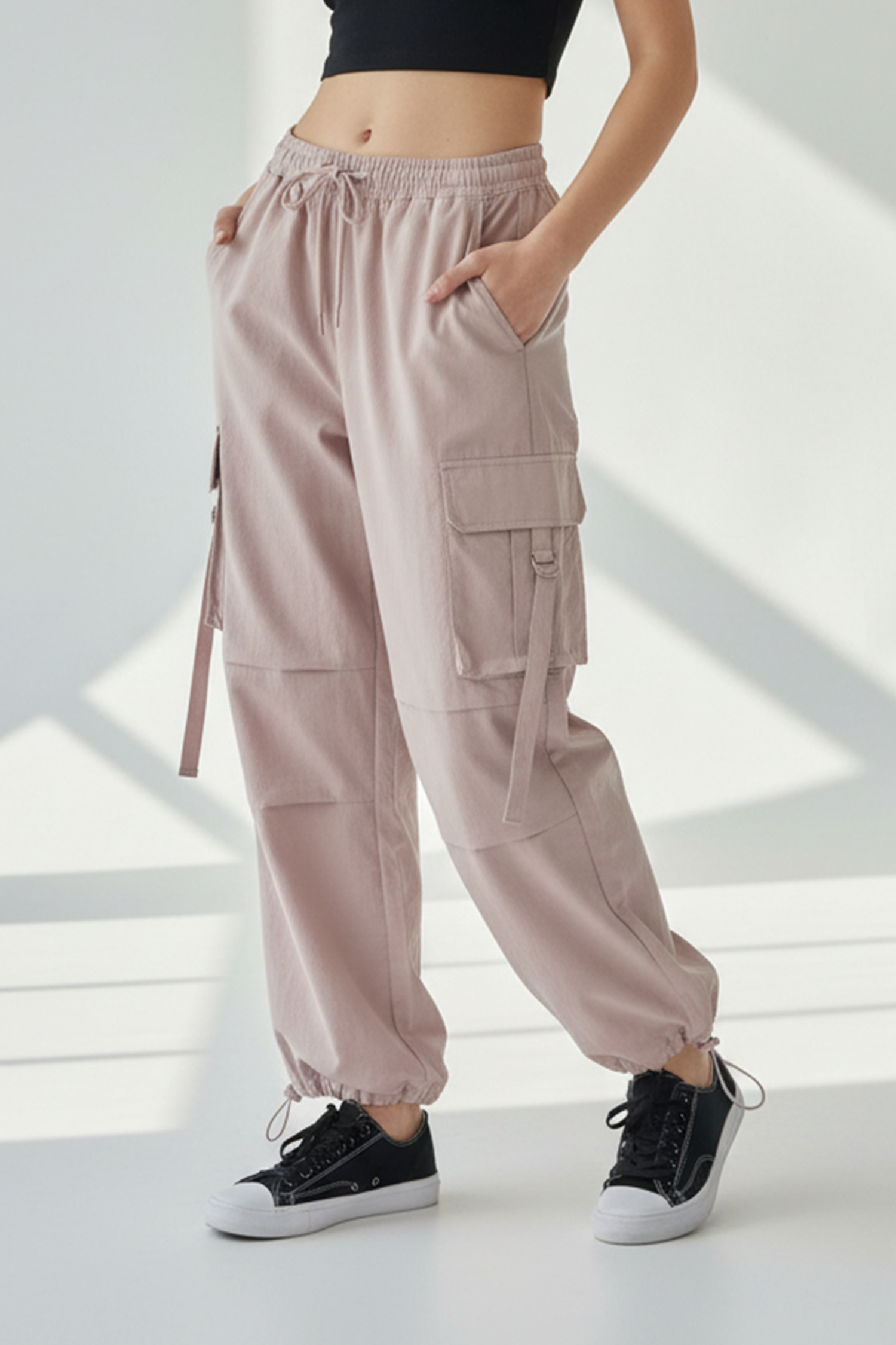 微彈輕盈 口袋休閒長褲