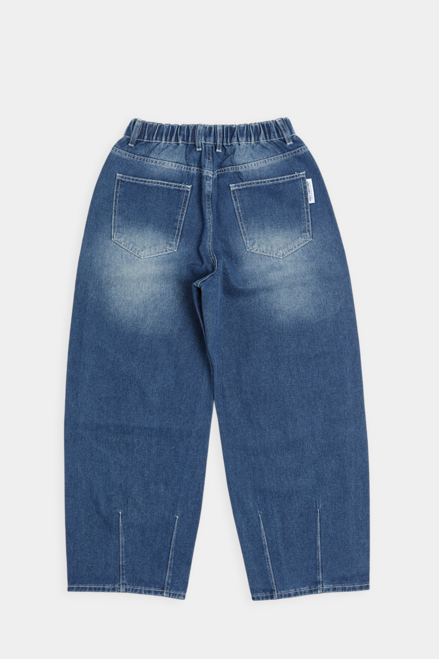 水洗貓鬚 Barrel Leg 錐形牛仔褲