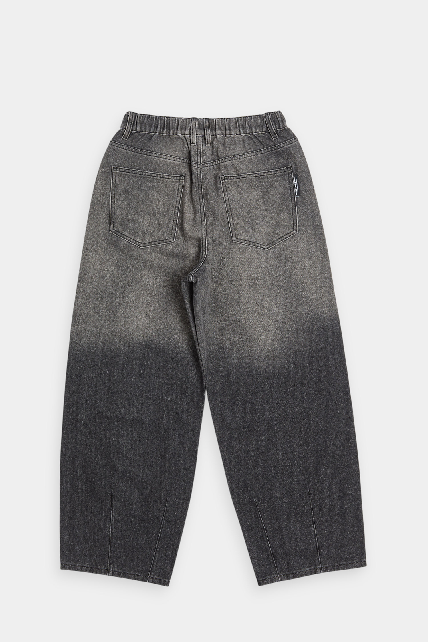 漸層刷色 Barrel Leg 錐形牛仔長褲