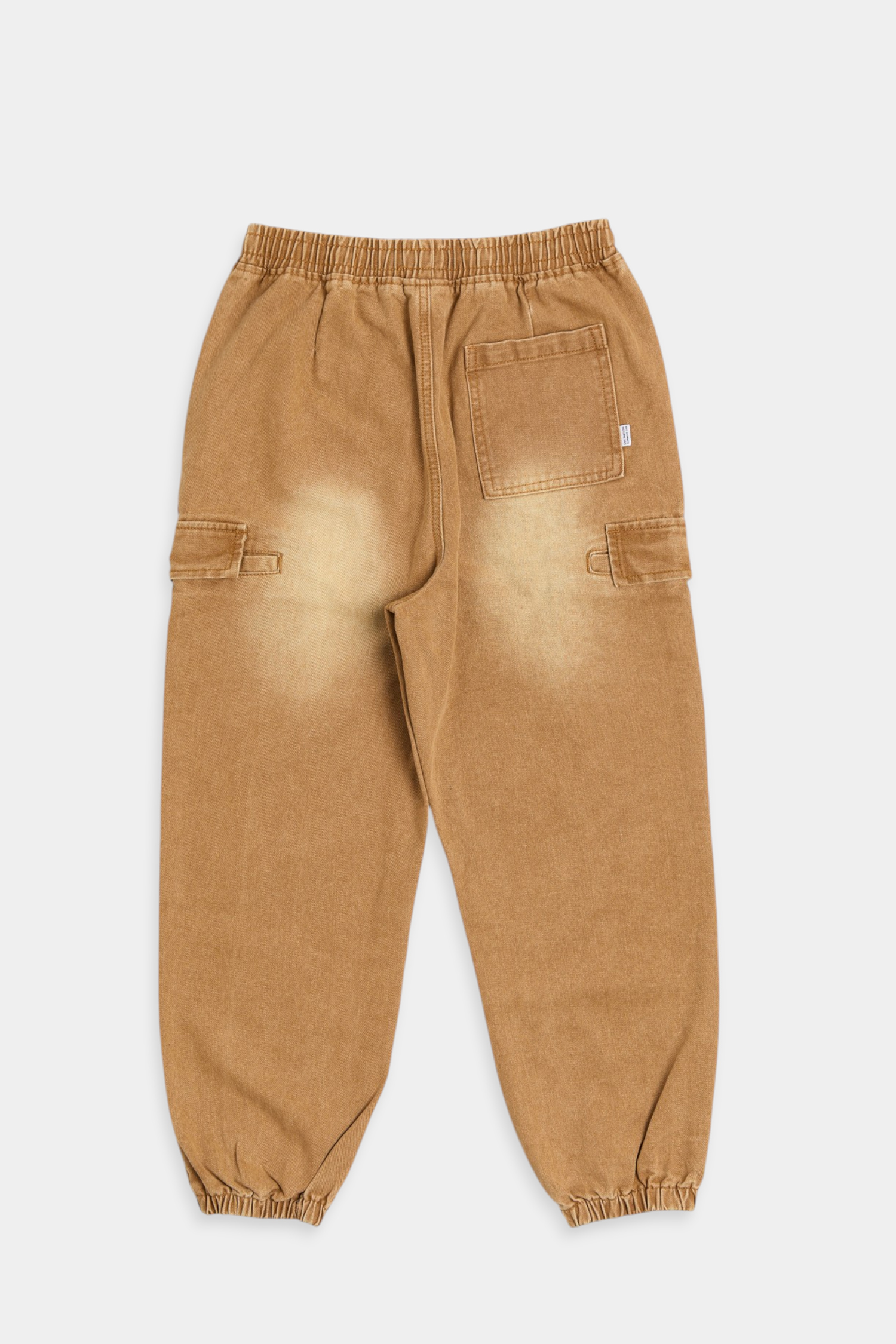 重工水洗 牛仔縮口長褲