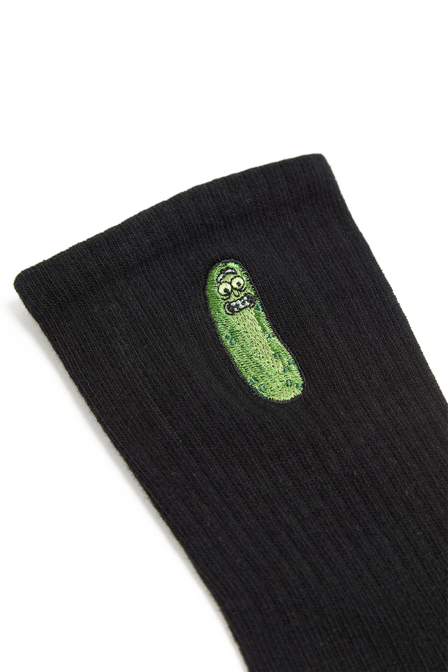 Rick and Morty 黃瓜電繡中筒襪