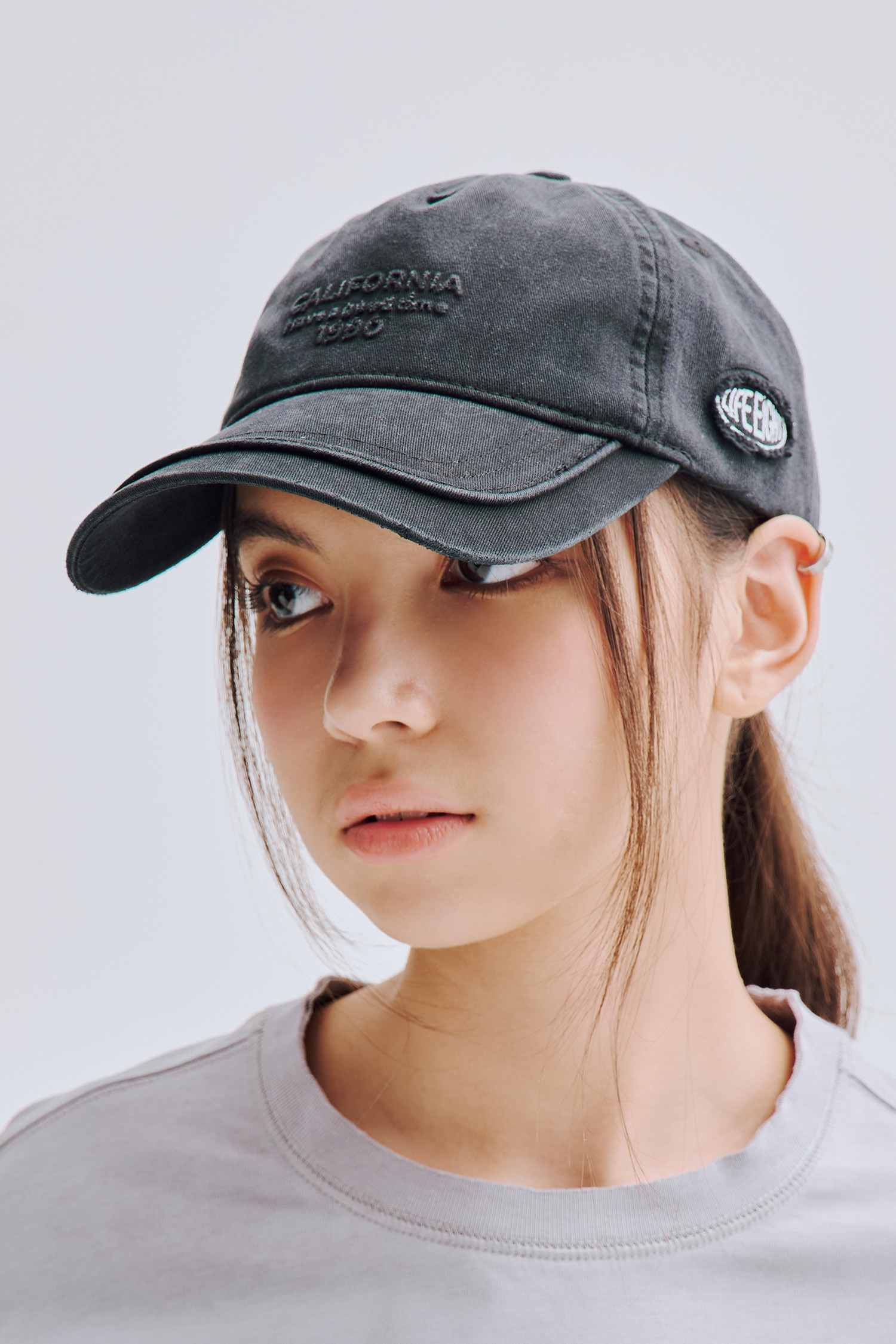 水洗刷色 出芽休閒棒球帽