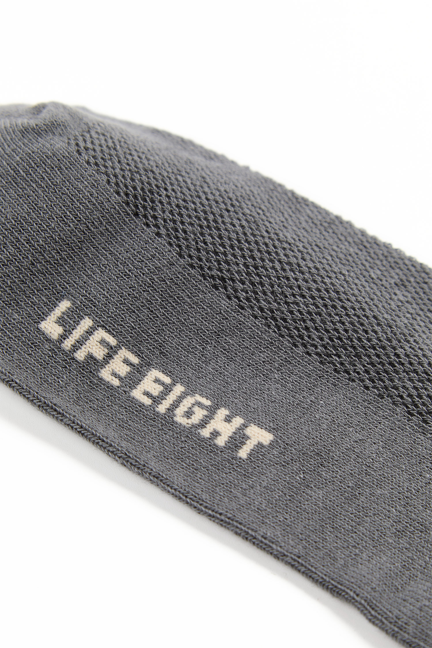 品牌跳色電繡短襪