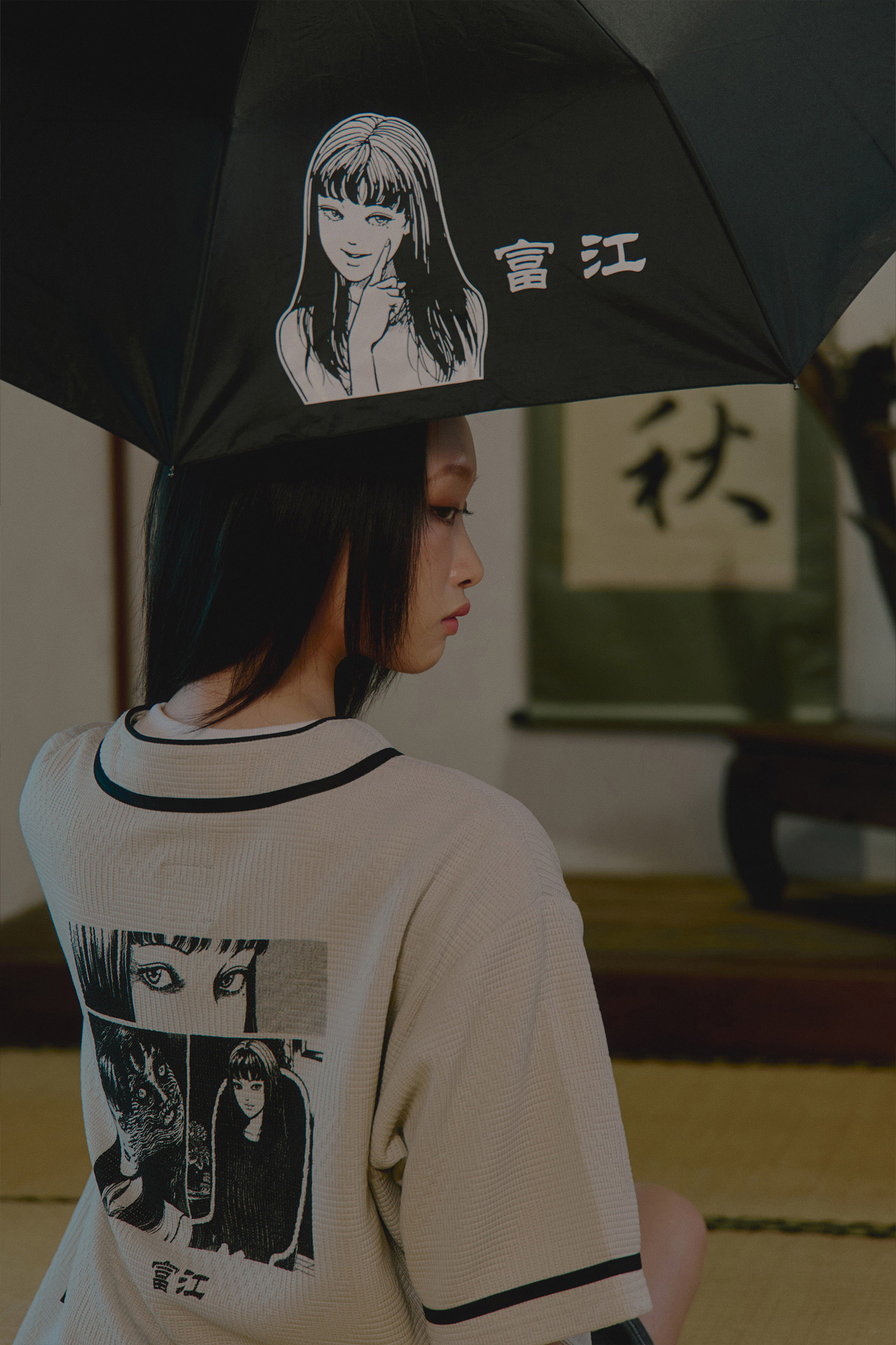 伊藤潤二驚選集 富江晴雨兩用傘(可自動開收)