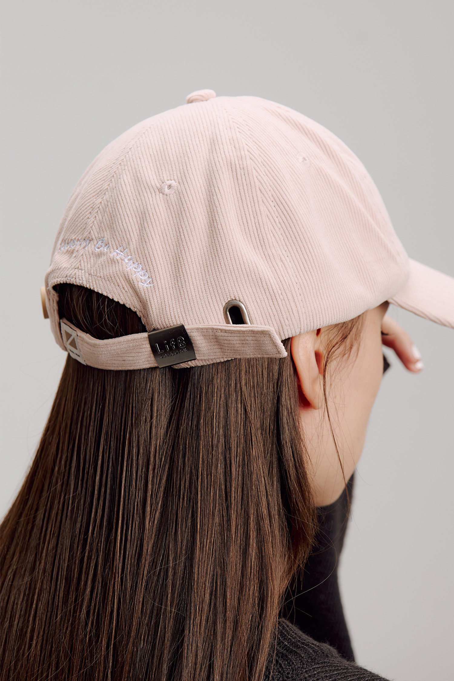 雲朵刺繡 燈芯絨棒球帽