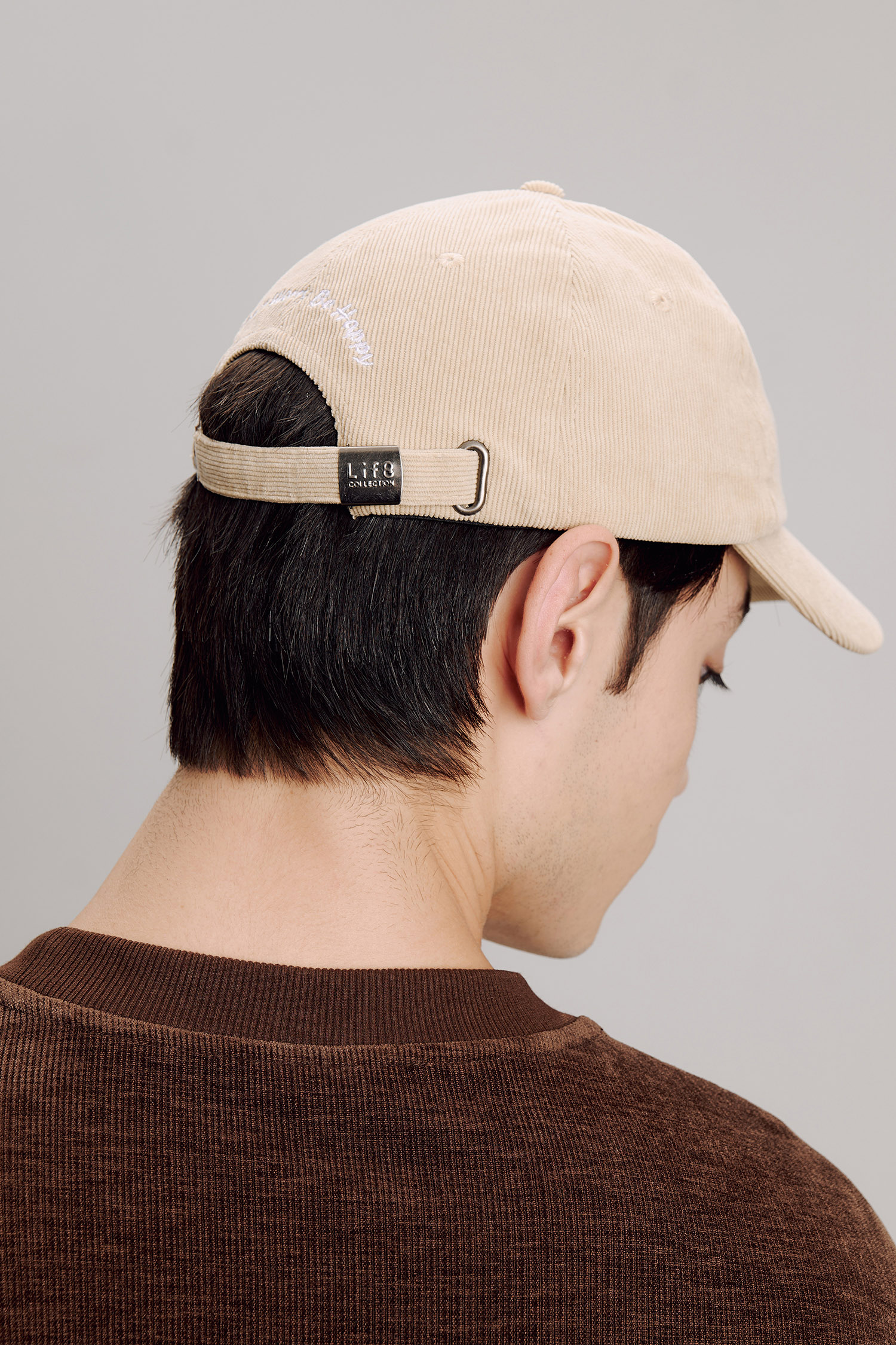 雲朵刺繡 燈芯絨棒球帽