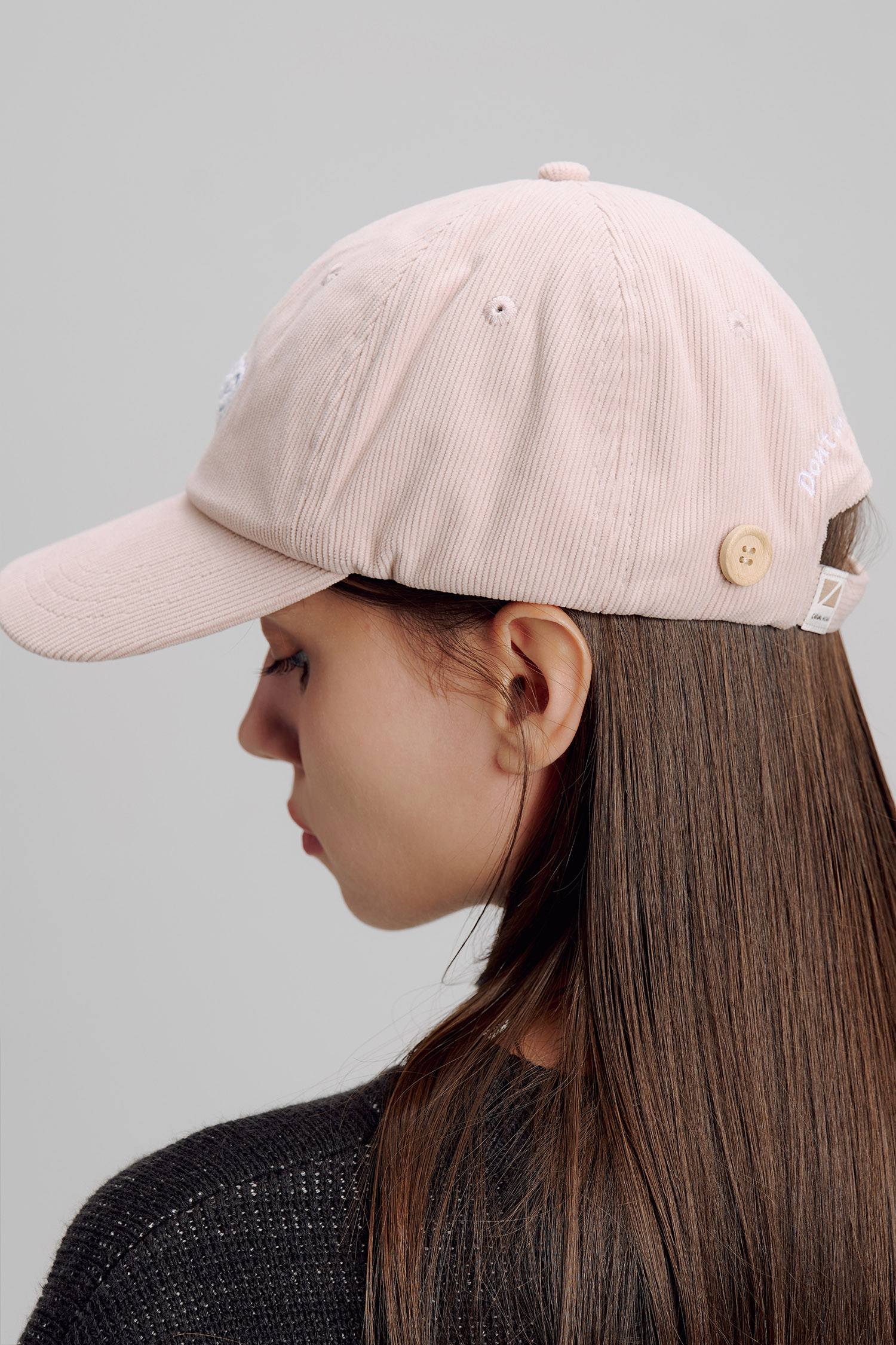 雲朵刺繡 燈芯絨棒球帽