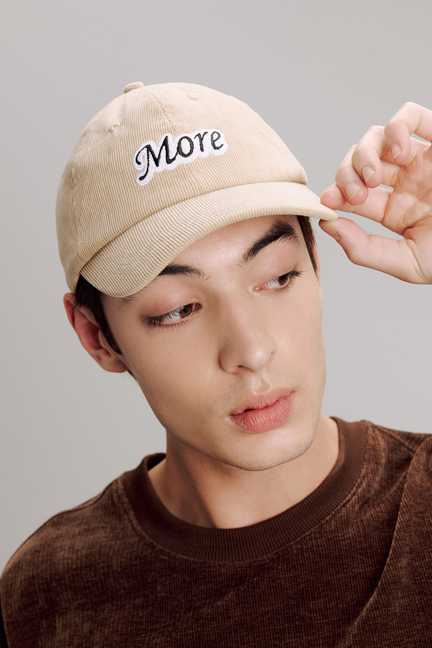 雲朵刺繡 燈芯絨棒球帽