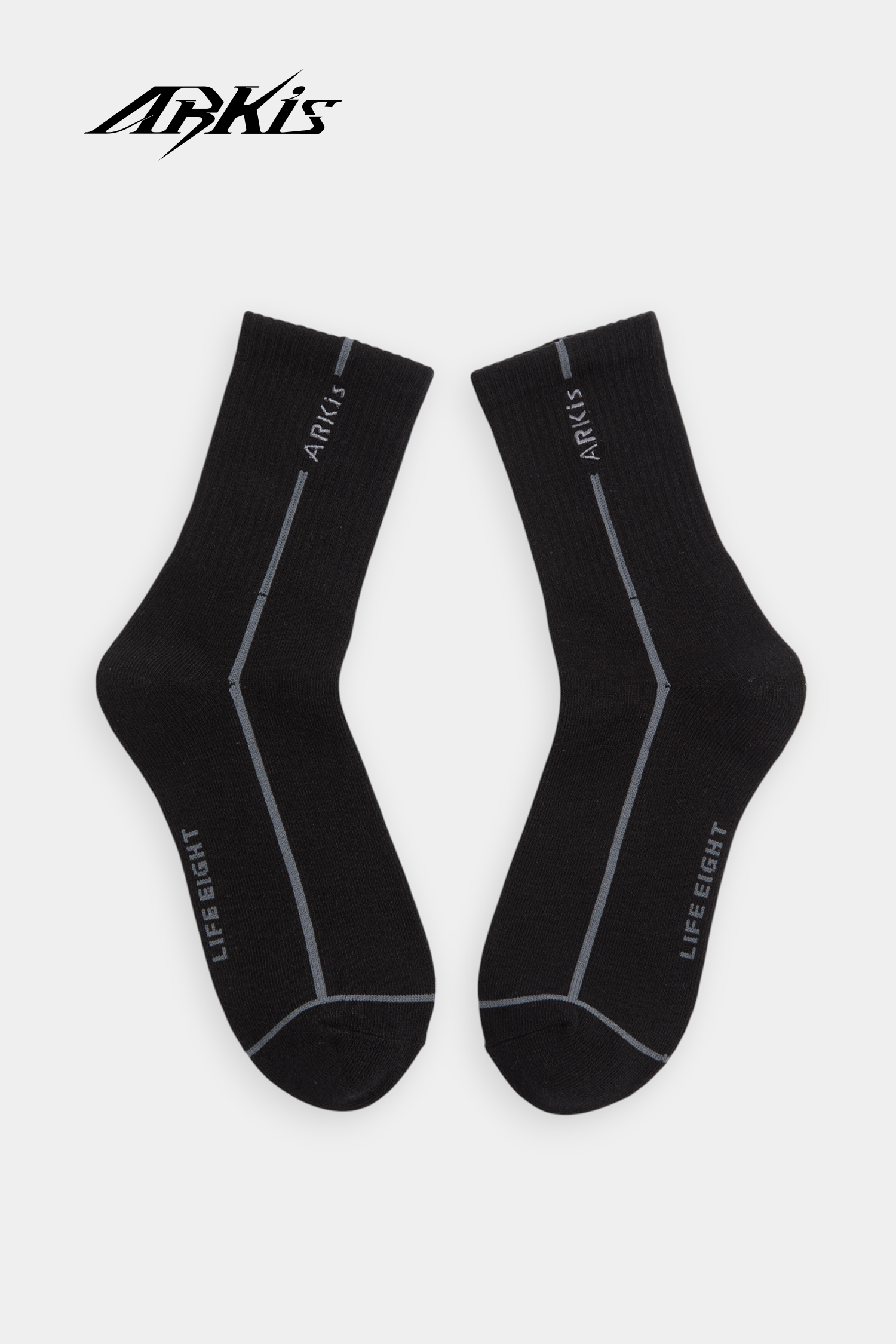 ARKis 條紋跳色中筒襪