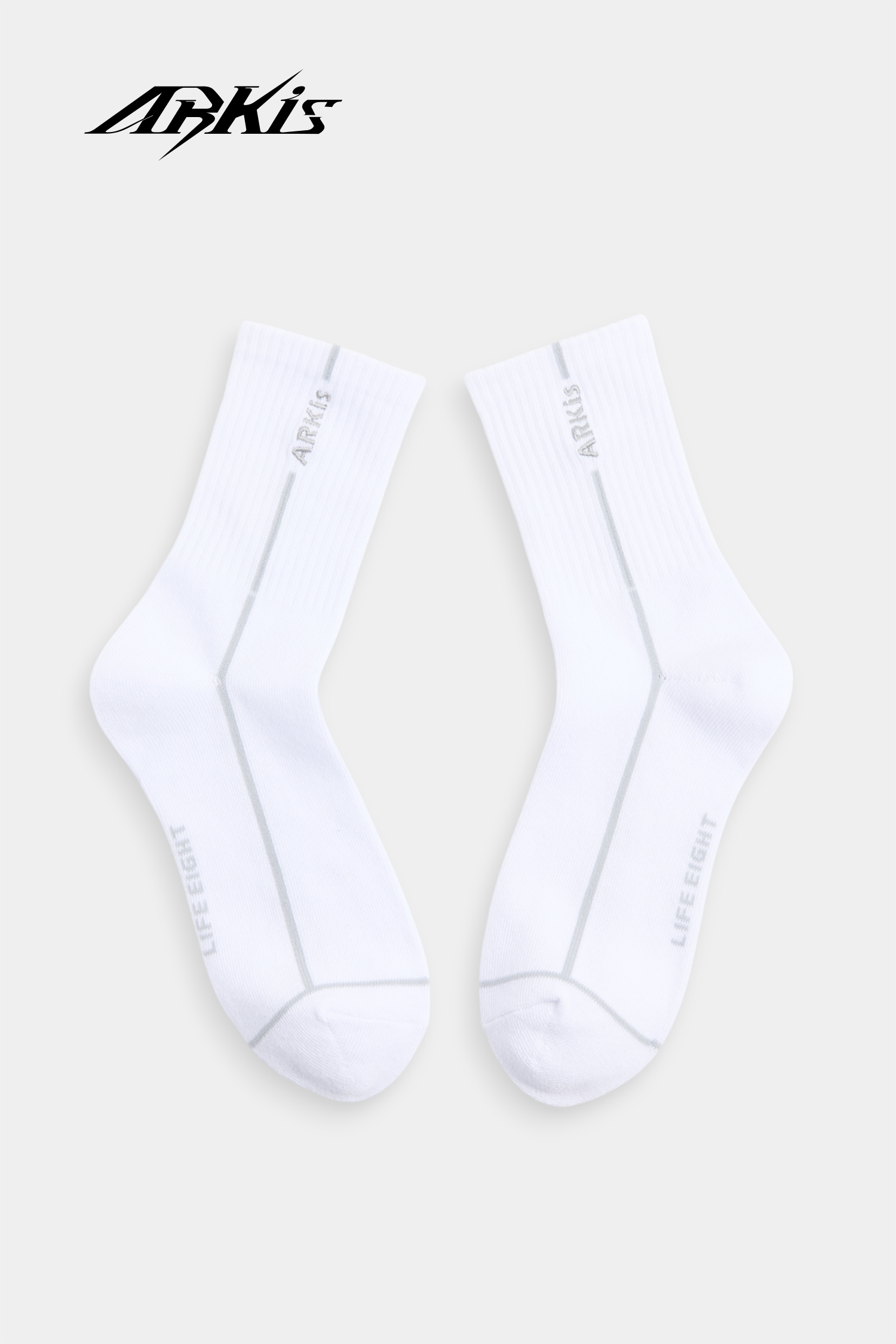 ARKis 條紋跳色中筒襪