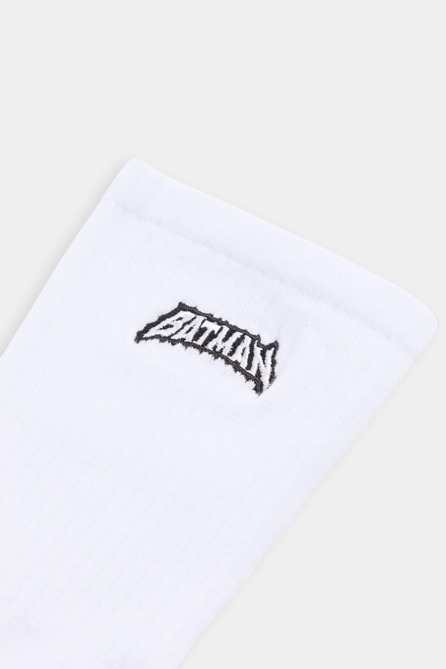 BATMAN 字母繡花中筒襪