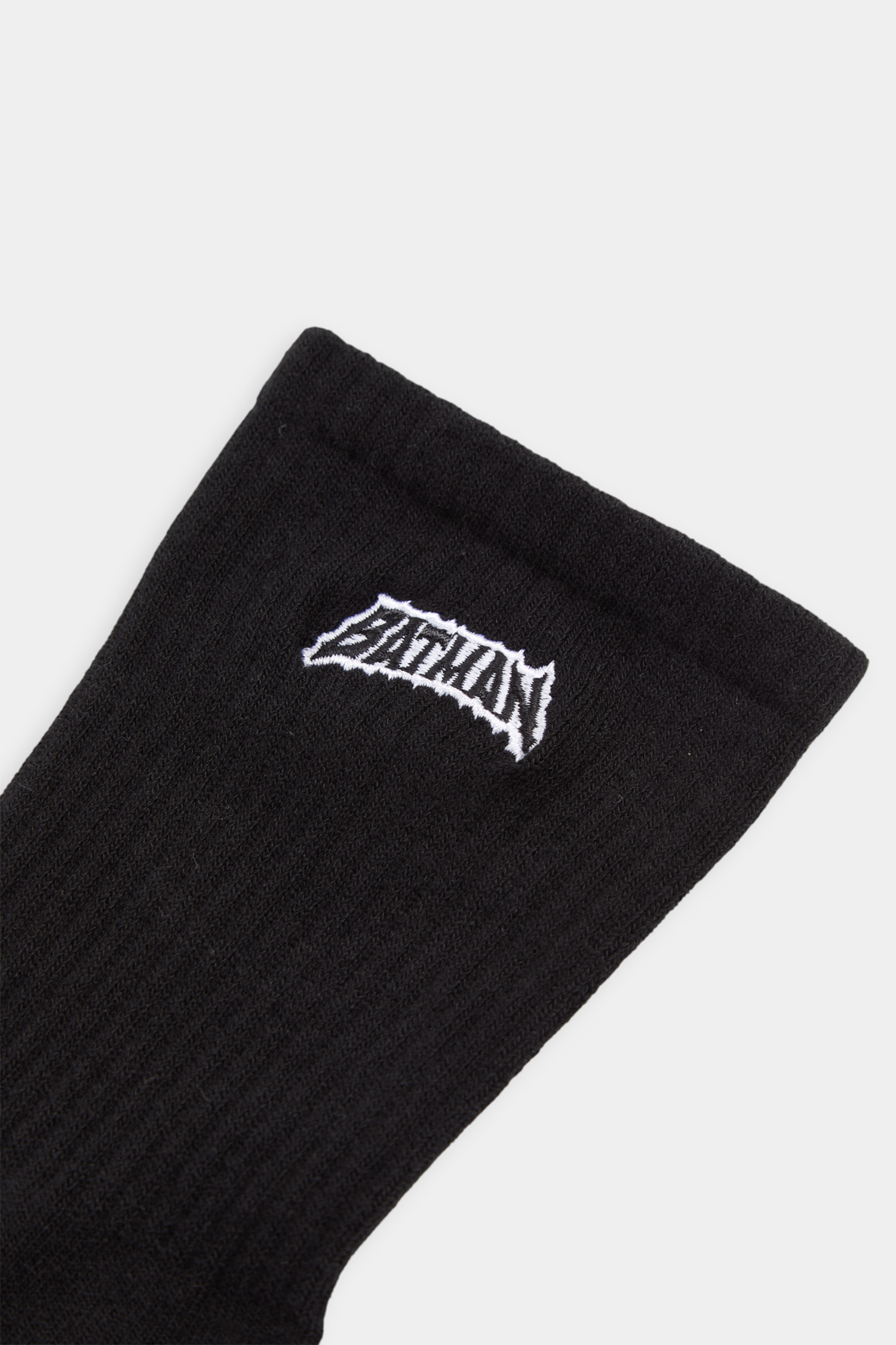 BATMAN 字母繡花中筒襪