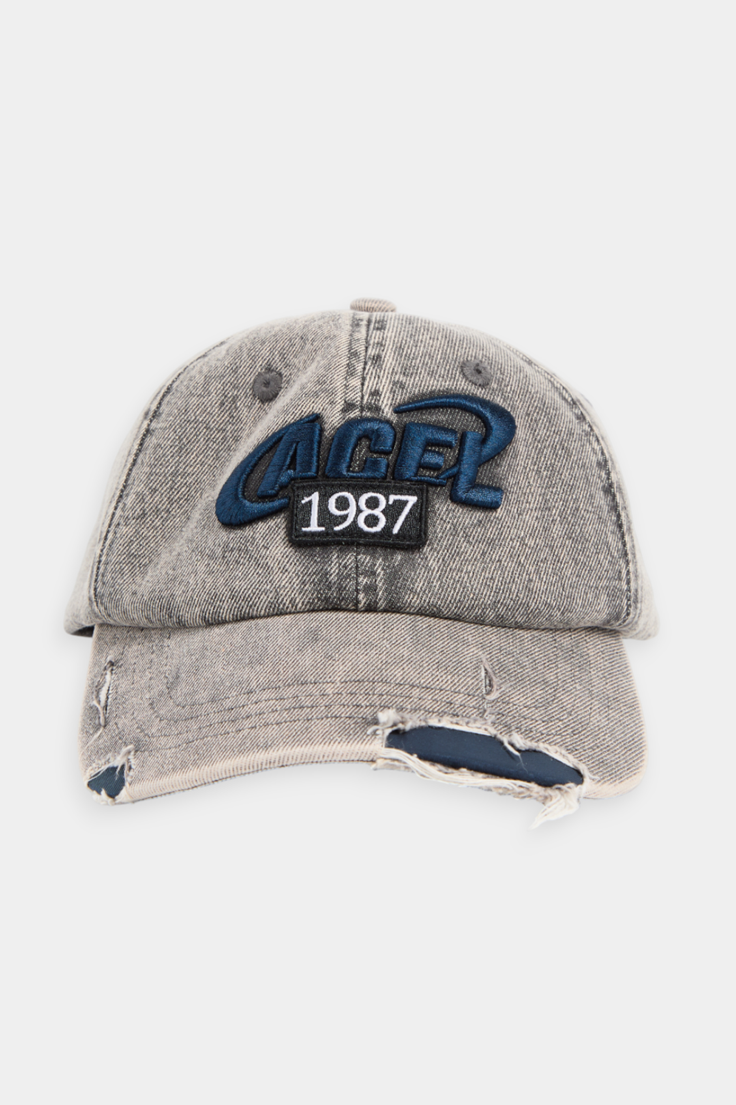 文字電繡 破損棒球帽