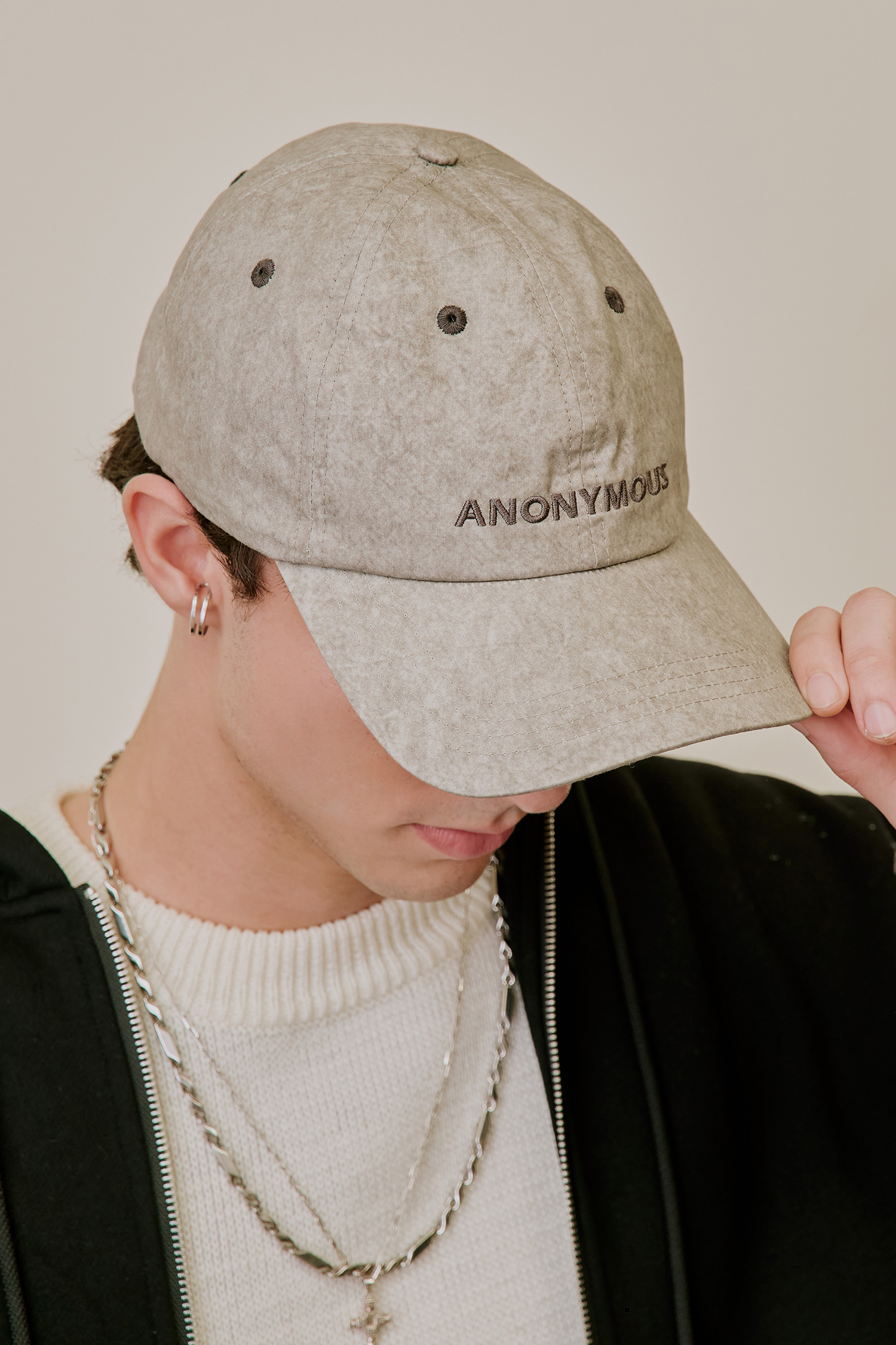 電繡髒髒棒球帽