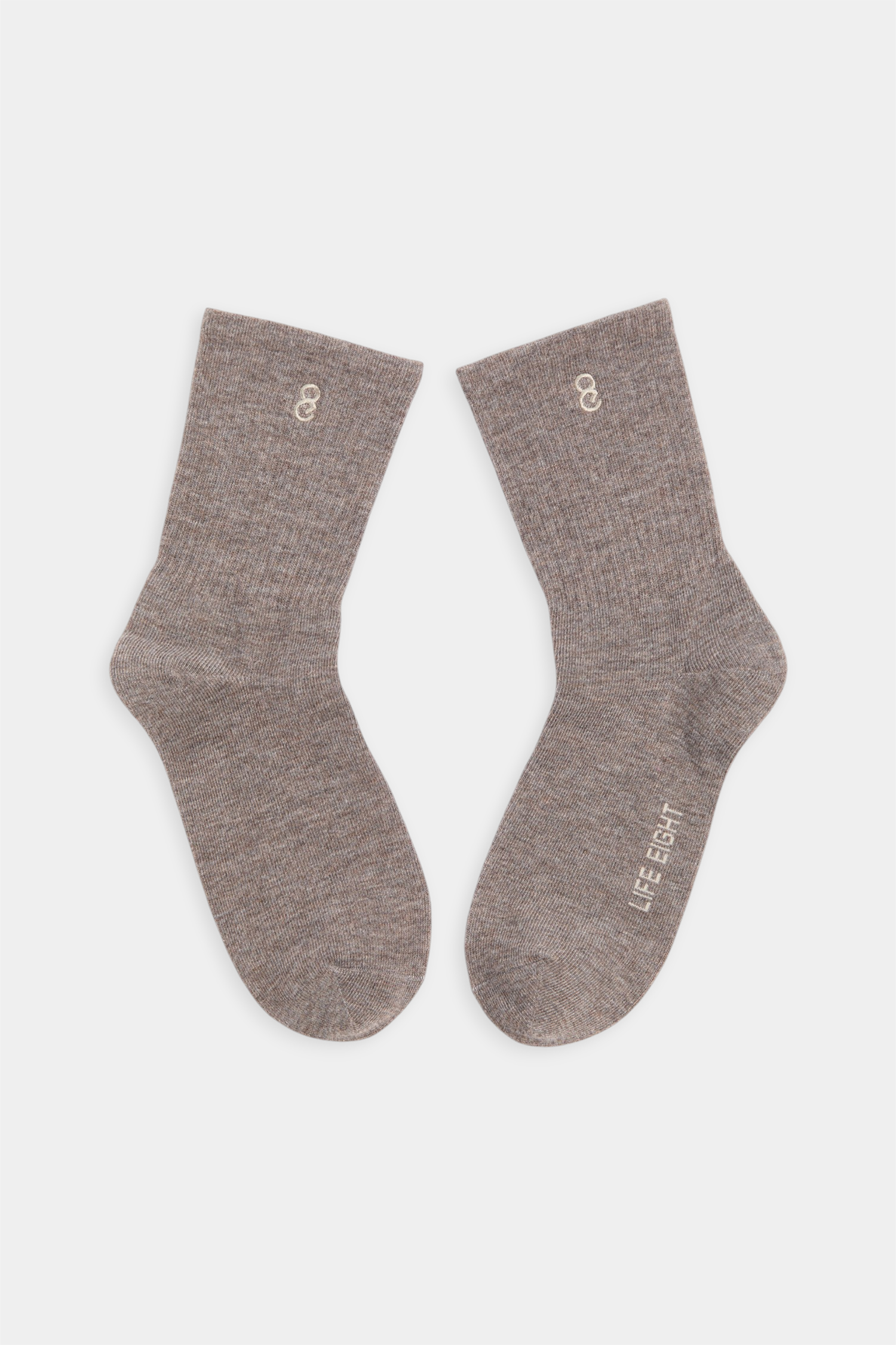 品牌電繡中筒襪