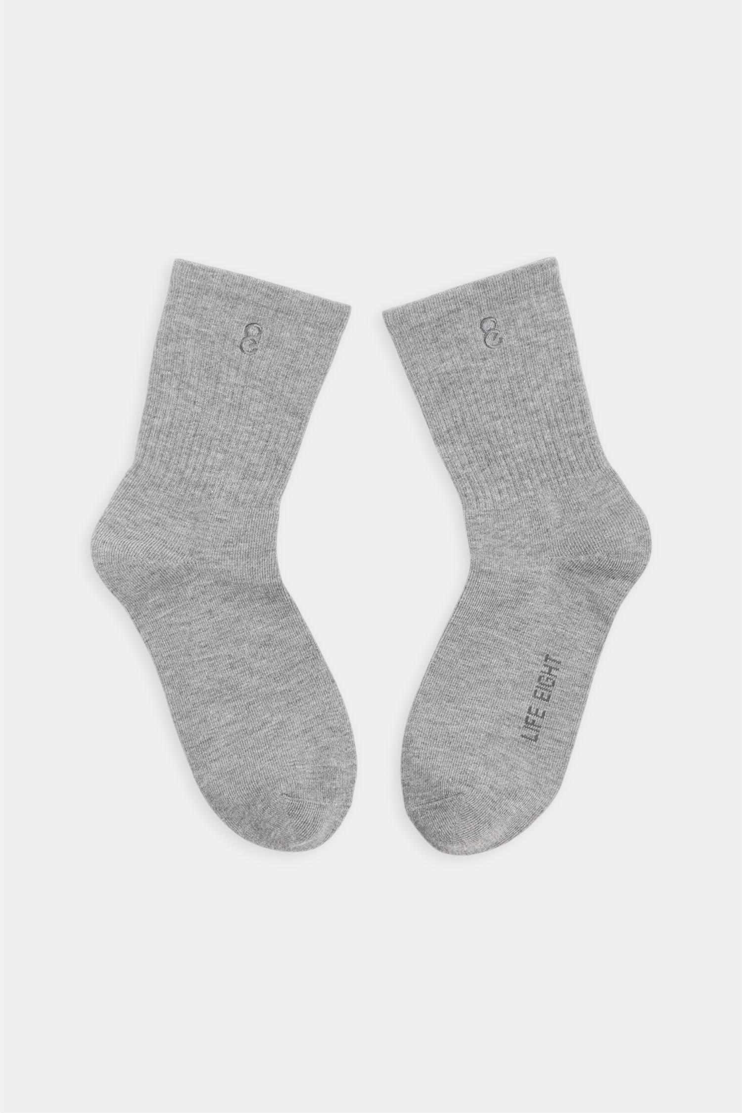 品牌電繡中筒襪