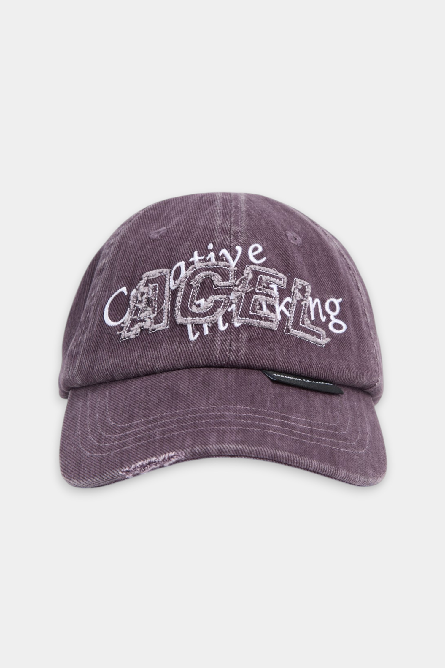 毛邊貼布繡 水洗感棒球帽