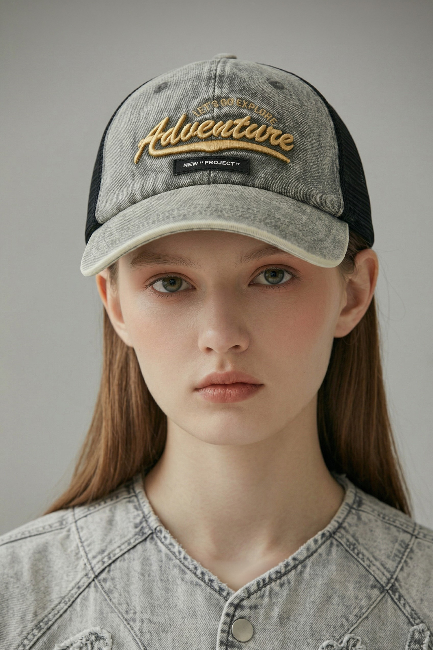 刺繡牛仔水洗 卡車司機網帽