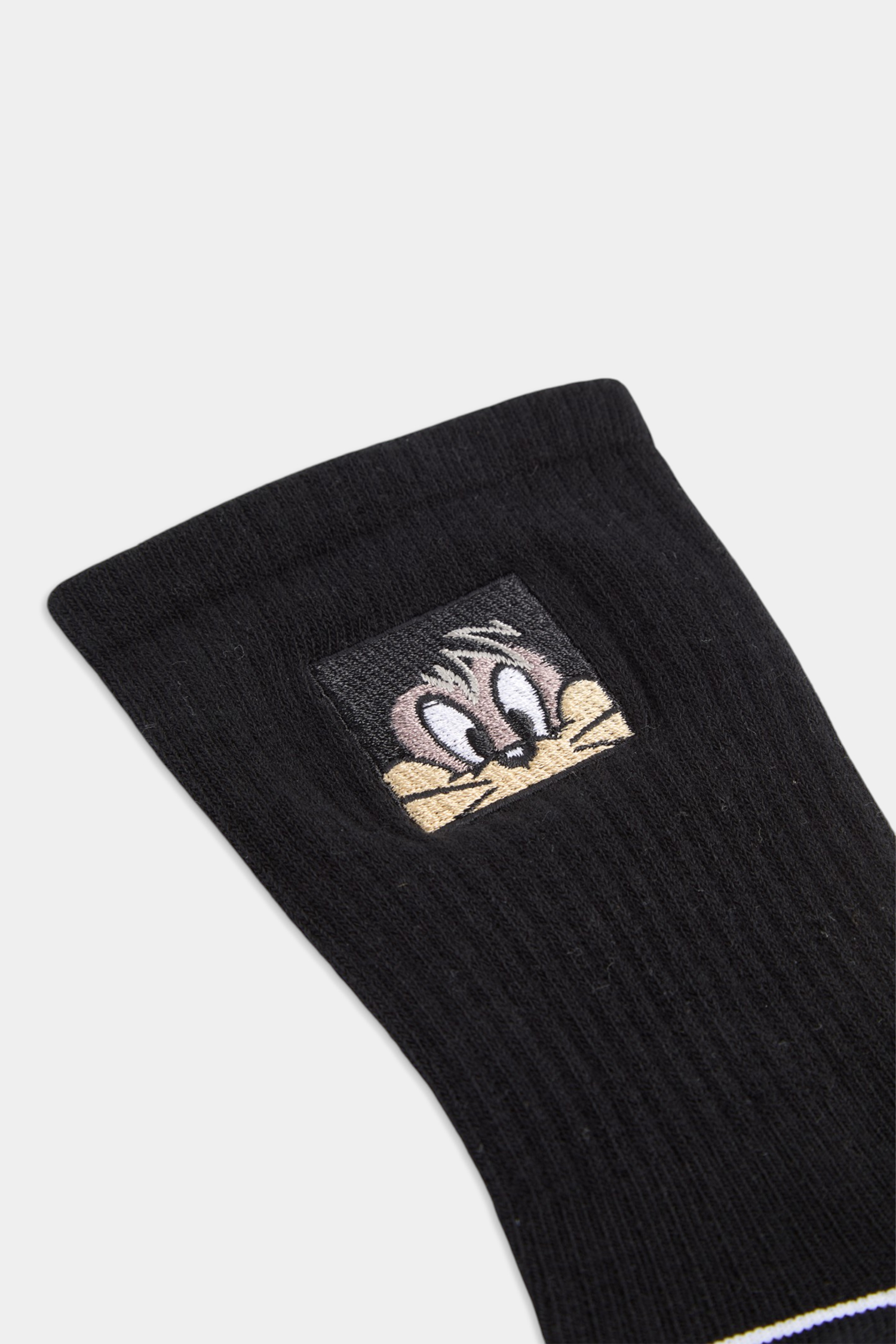 TOM AND JERRY 角色刺繡中筒襪