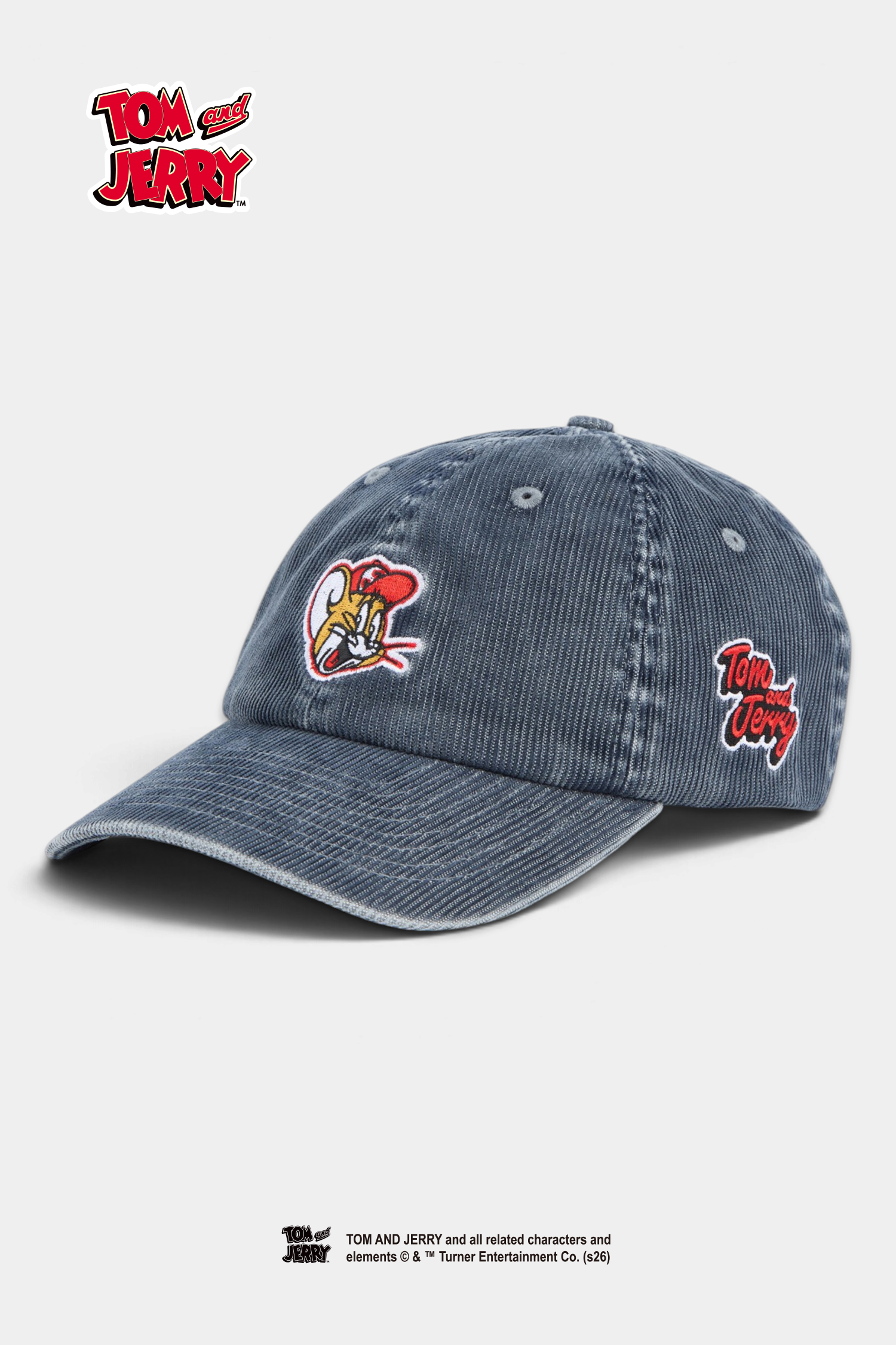 TOM AND JERRY 水洗燈芯絨棒球帽