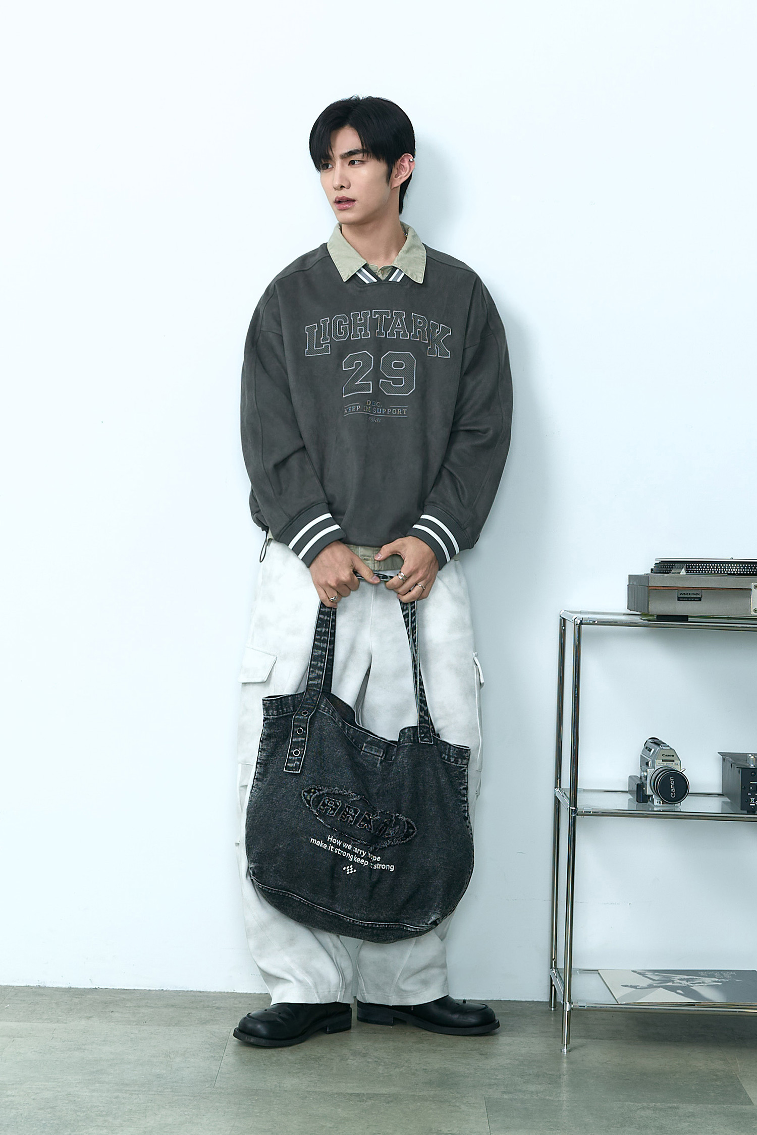 ARKis 電繡水洗牛仔托特包